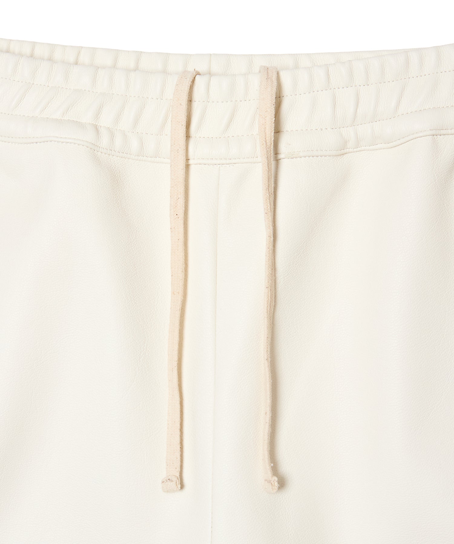 FAKE LEATHER CROPPED PANTS