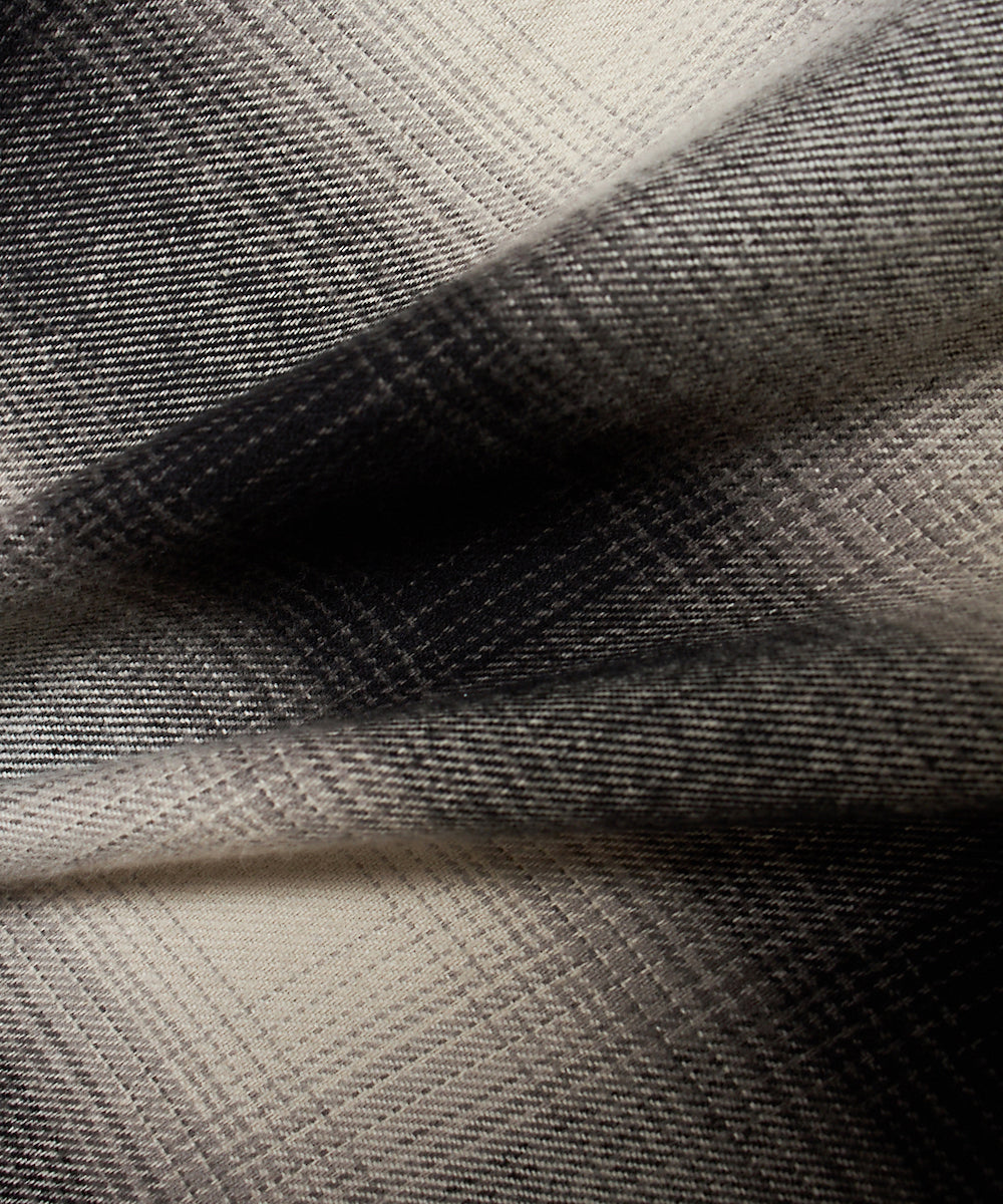 OMBRE CHECK SNAP BOTTON SHIRT