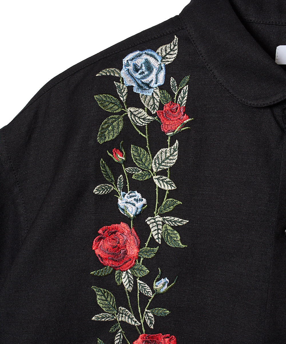 LINEN RAYON EMBROIDERY SHIRT