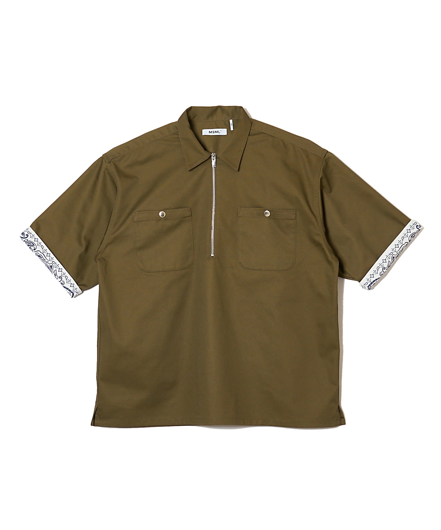 BANDANA HALF ZIP SHIRT