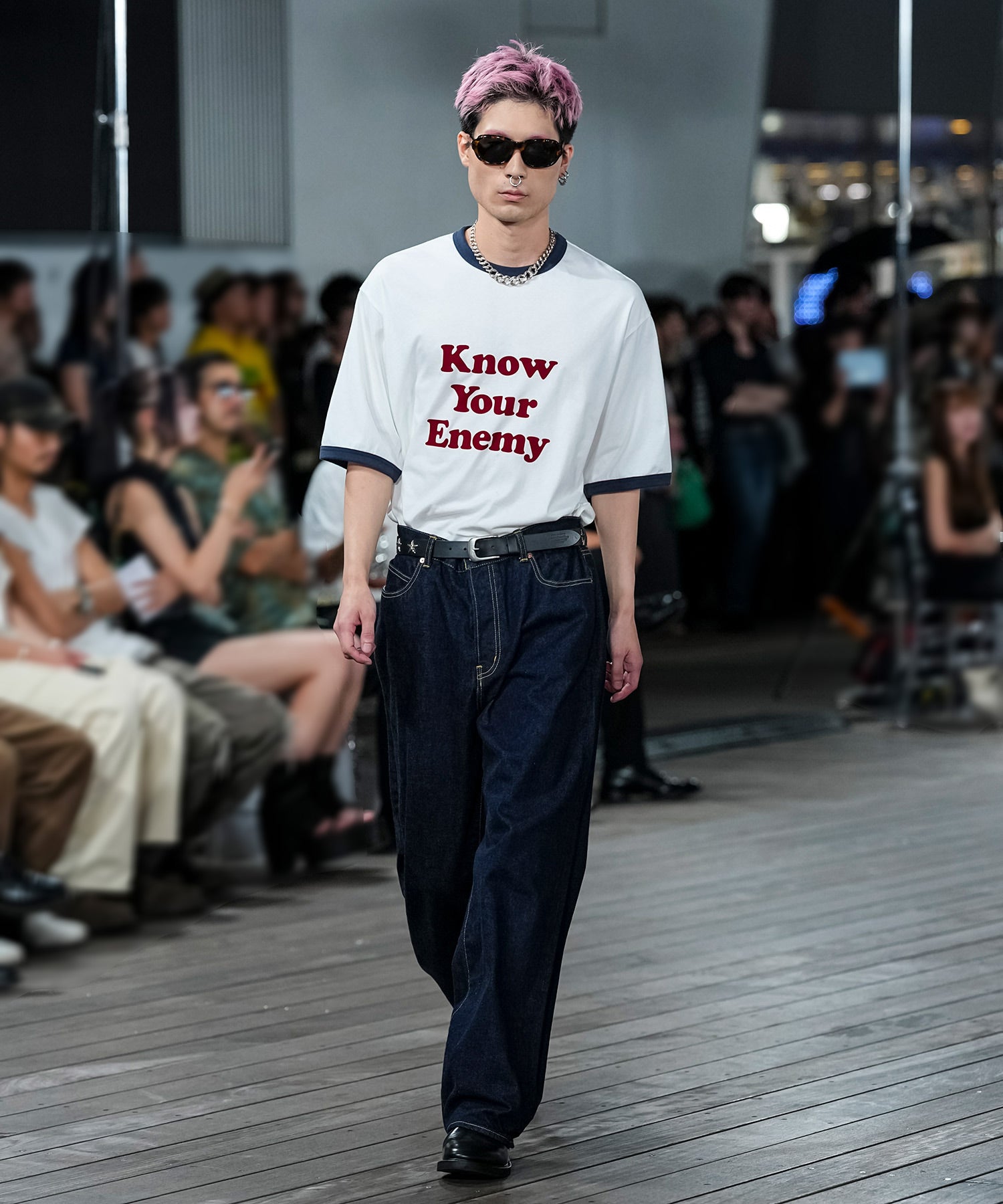 KNOW YOUR ENEMY RINGER T SHIRT