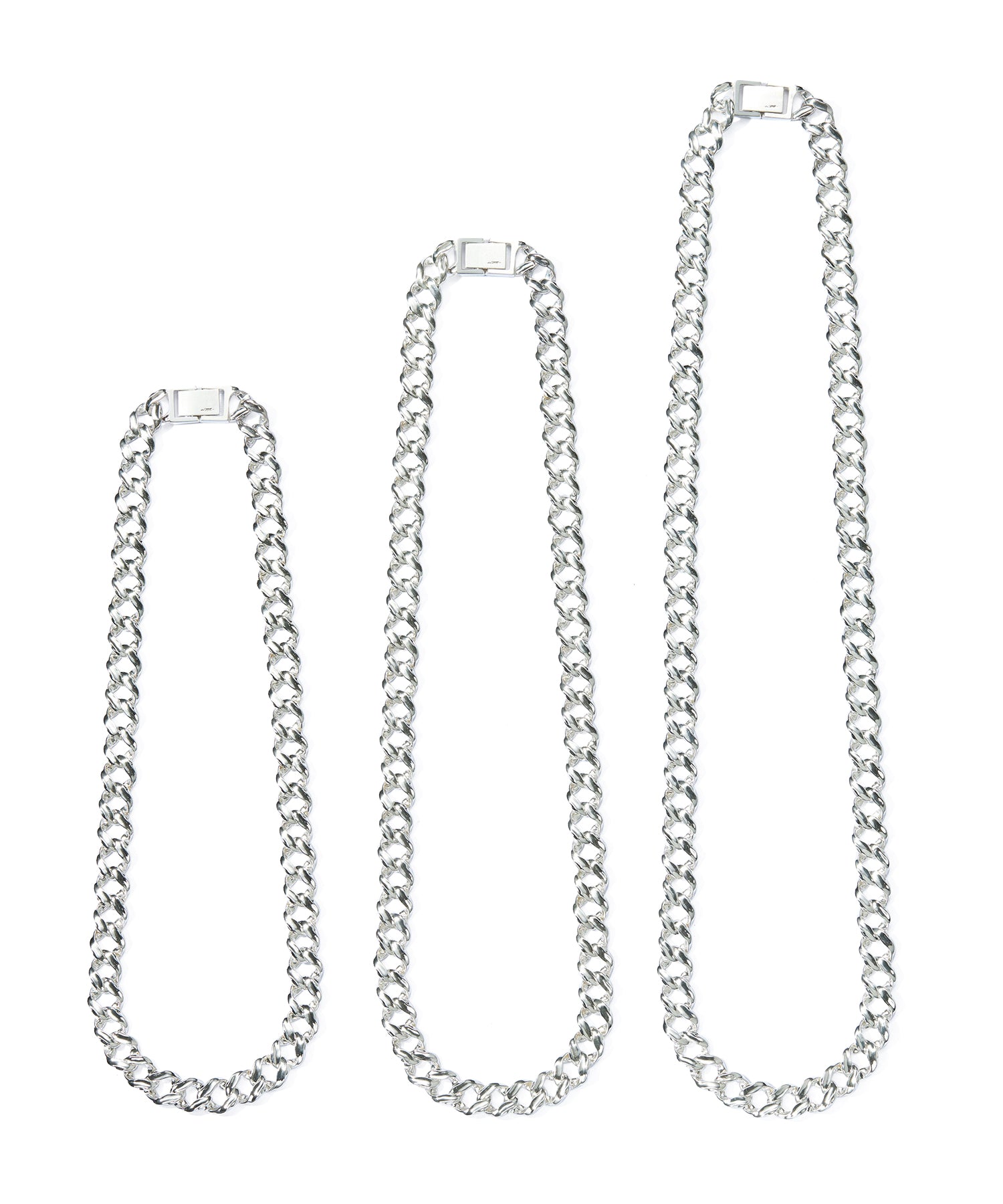 LINK CHAIN SKIN SILVER NECKLACE SHORT