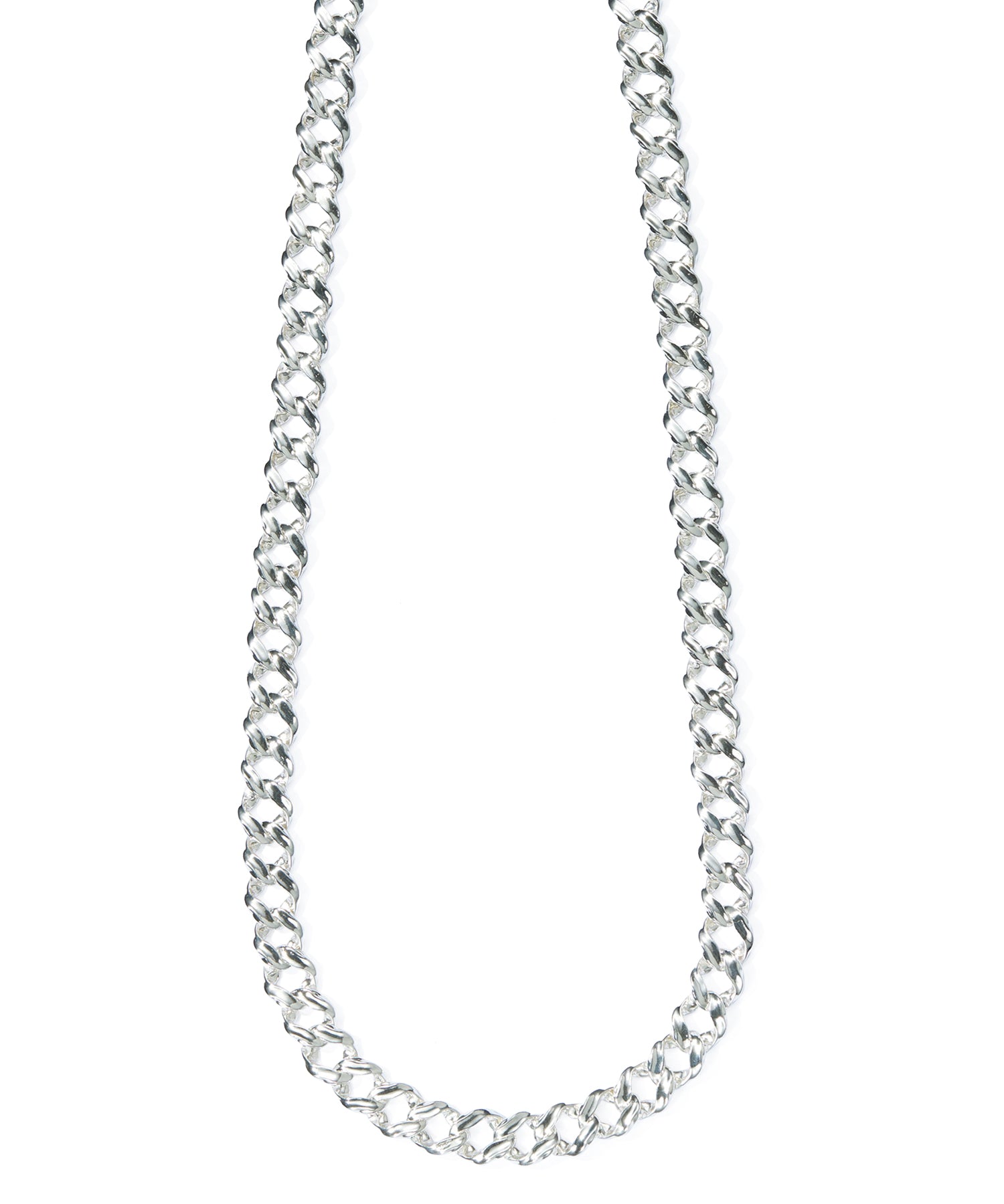 LINK CHAIN SKIN SILVER NECKLACE LONG