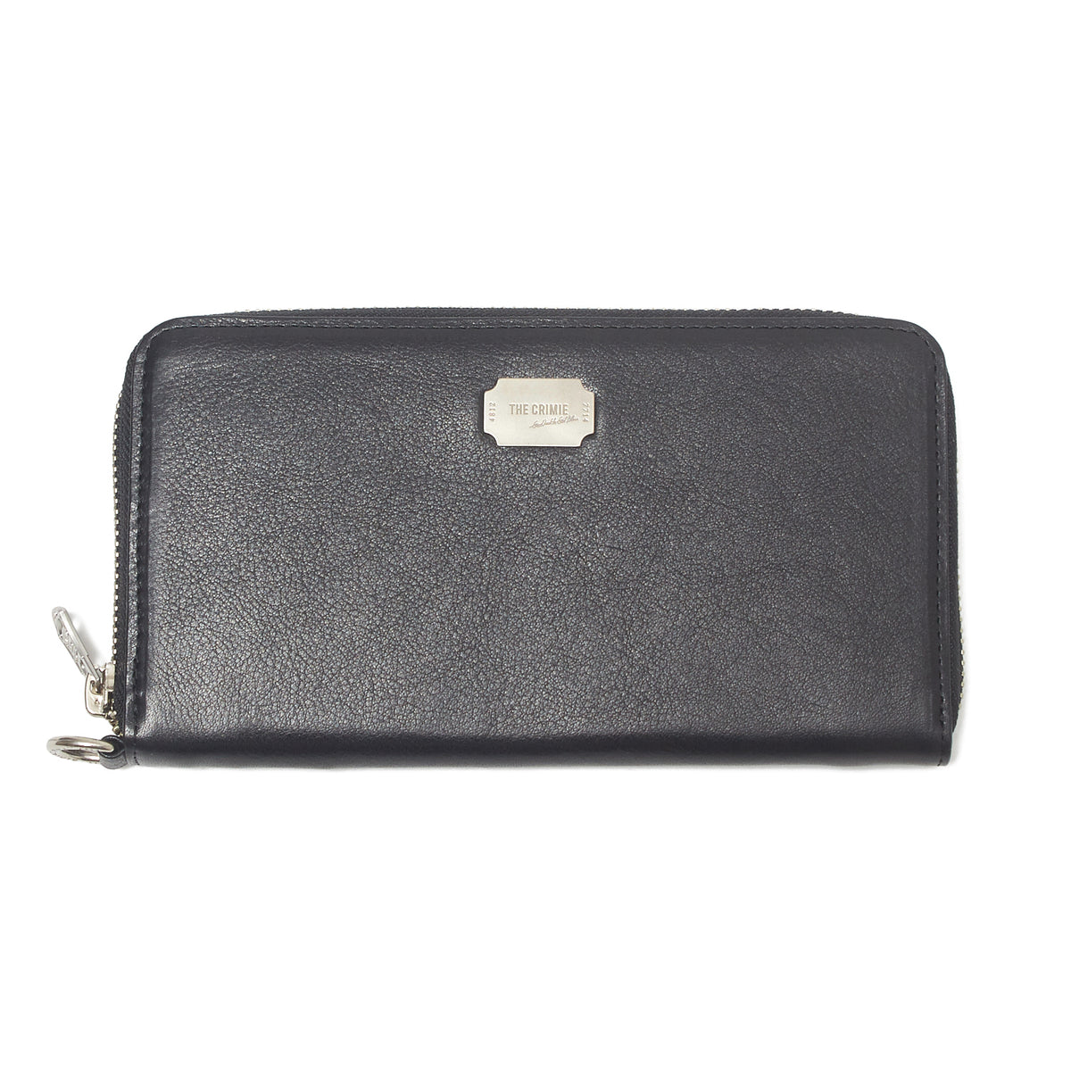 LOGO PLAQUE LEATHER ZIP WALLET