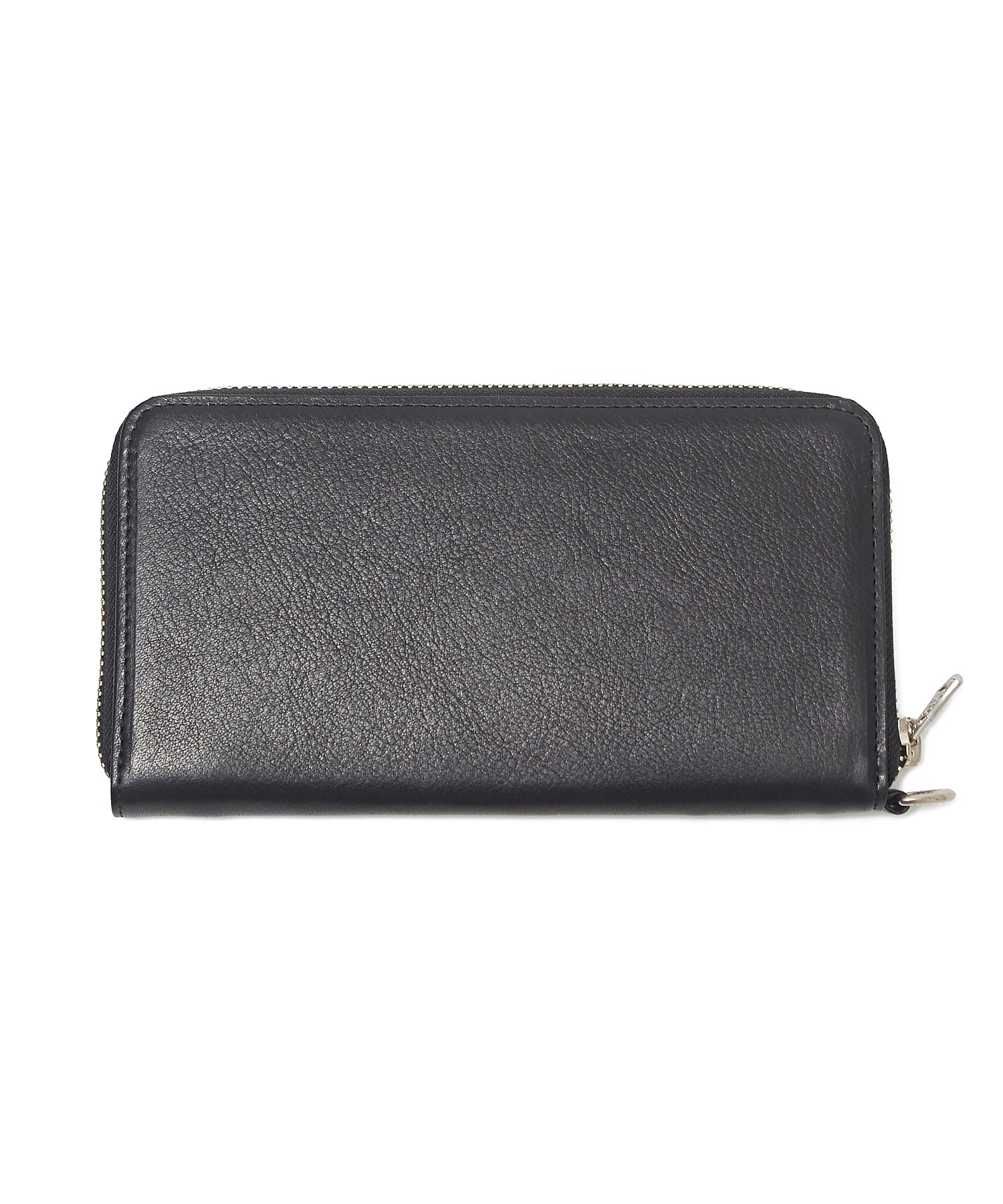 LOGO PLAQUE LEATHER ZIP WALLET