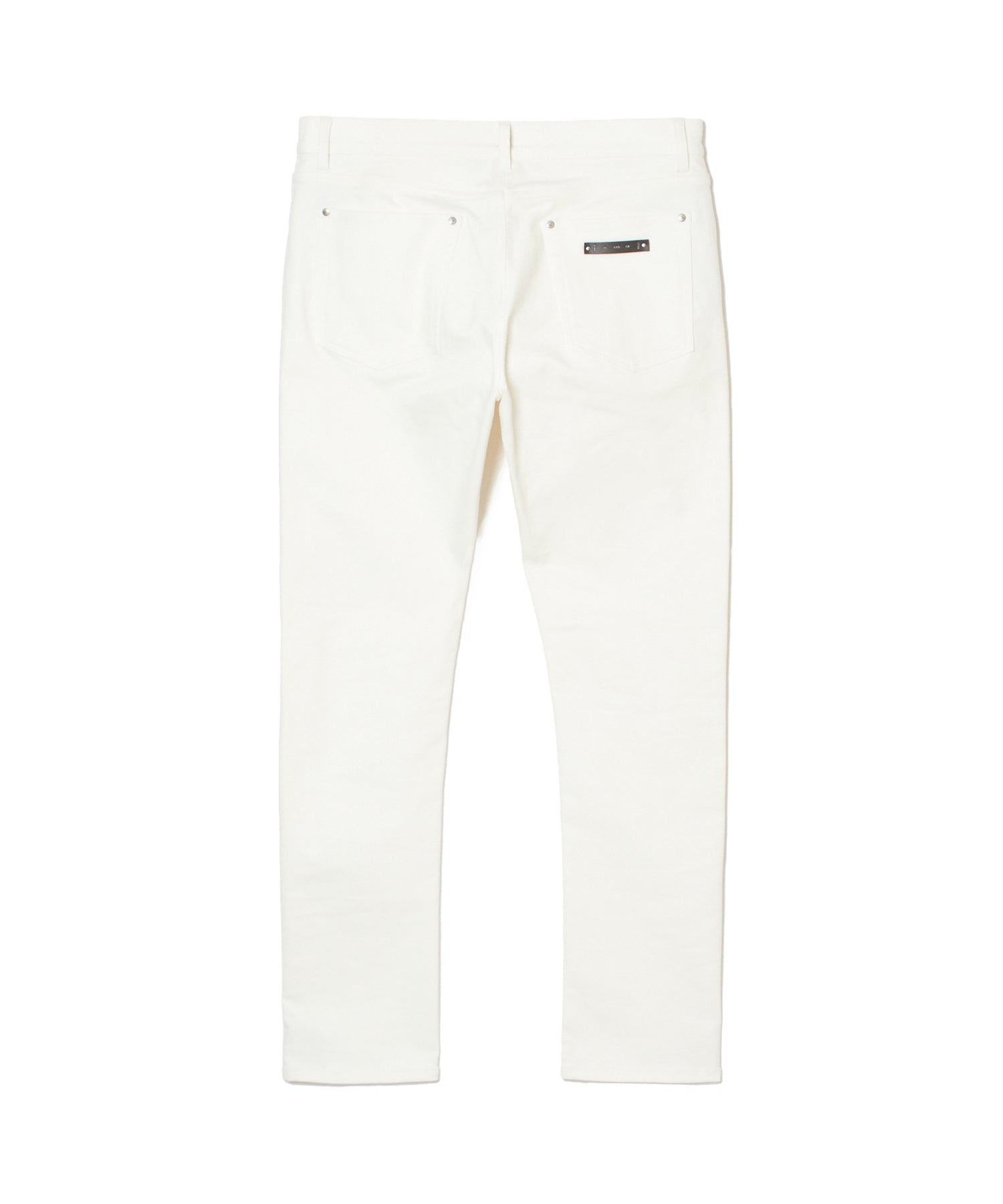 BORN FREE SLIM STRAIGHT WHITE STRETCH PANTS