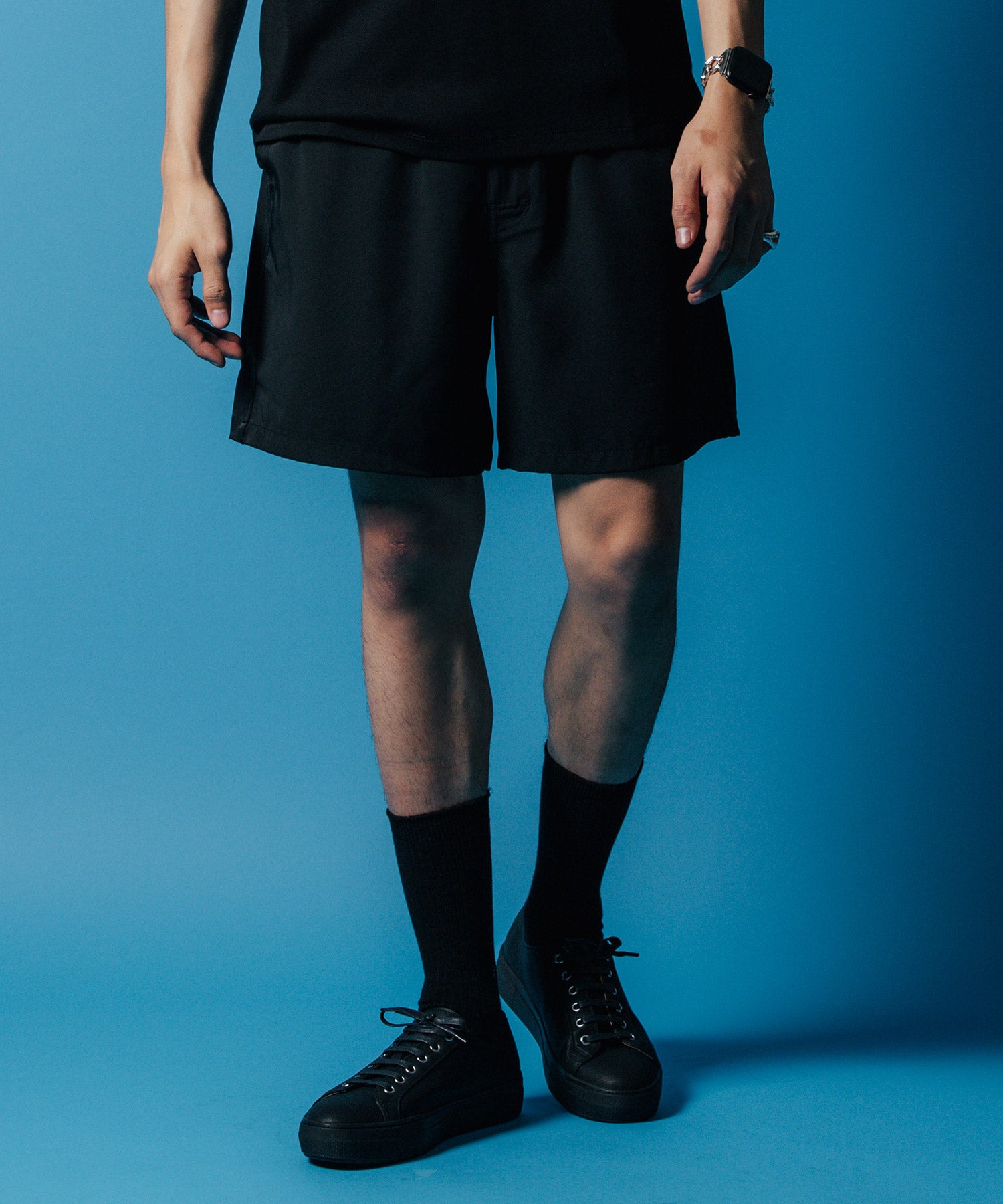 LINE KNIT TAPE EASY CARE SHORTS