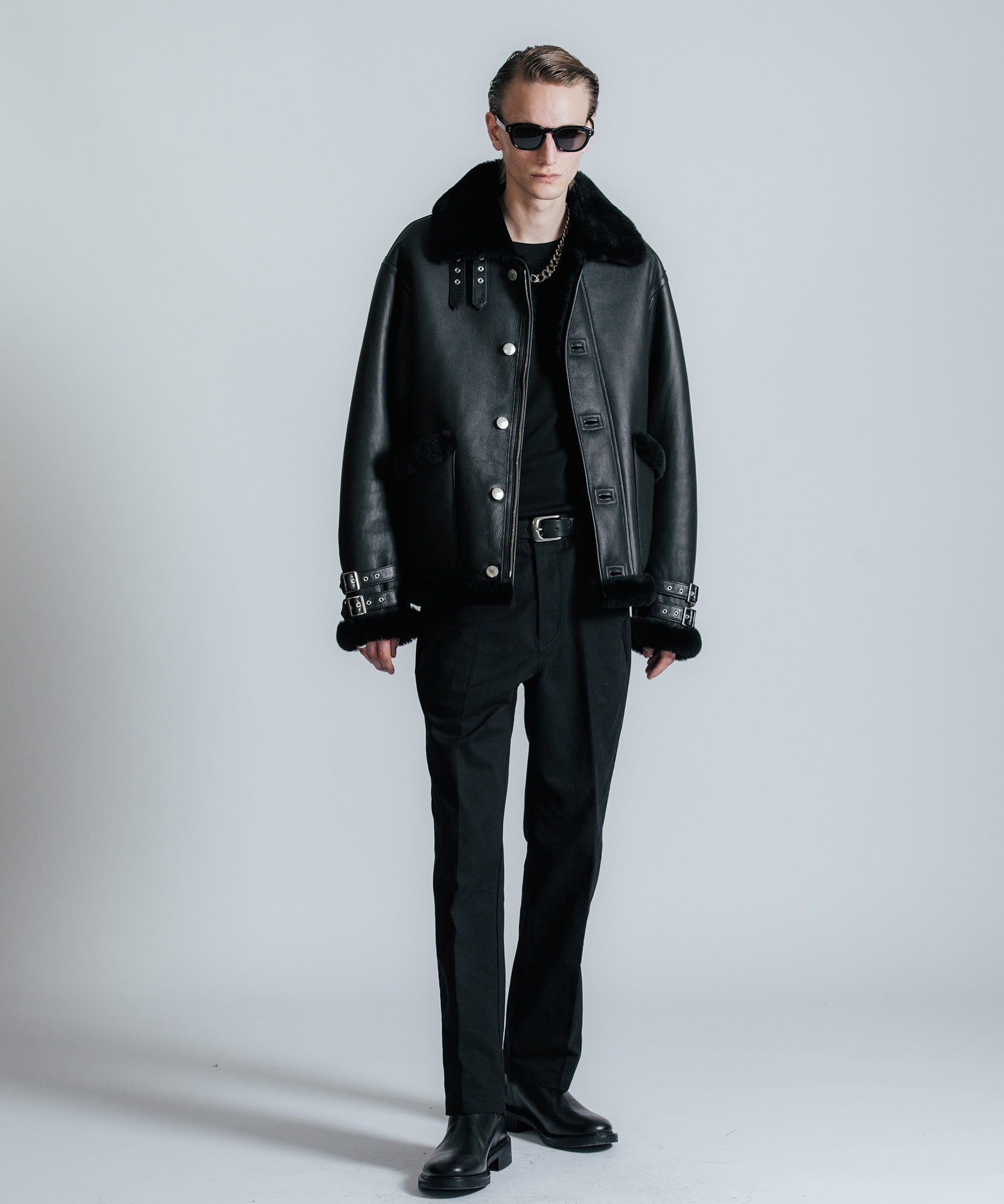 MOUTON LEATHER JACKET
