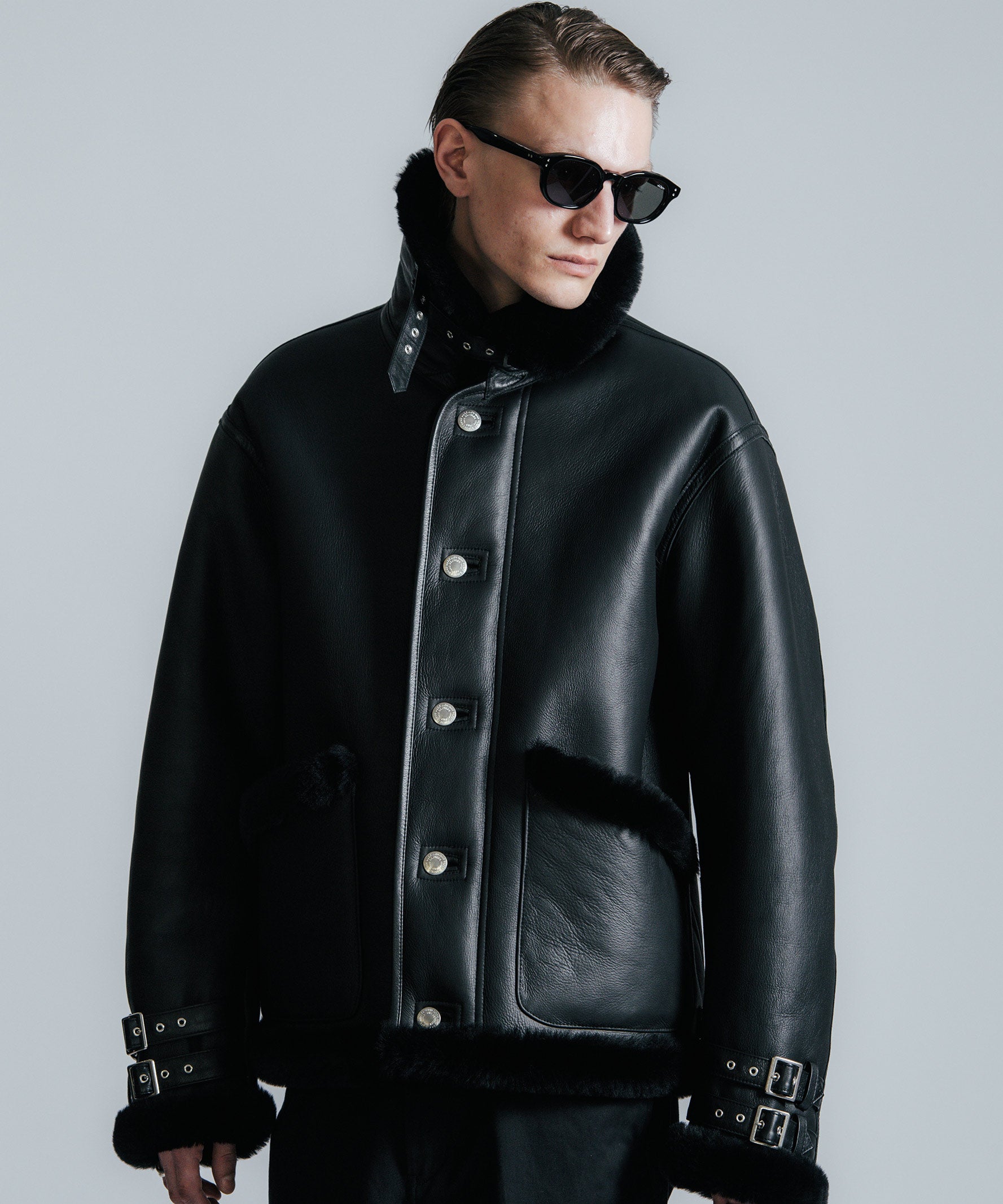 MOUTON LEATHER JACKET