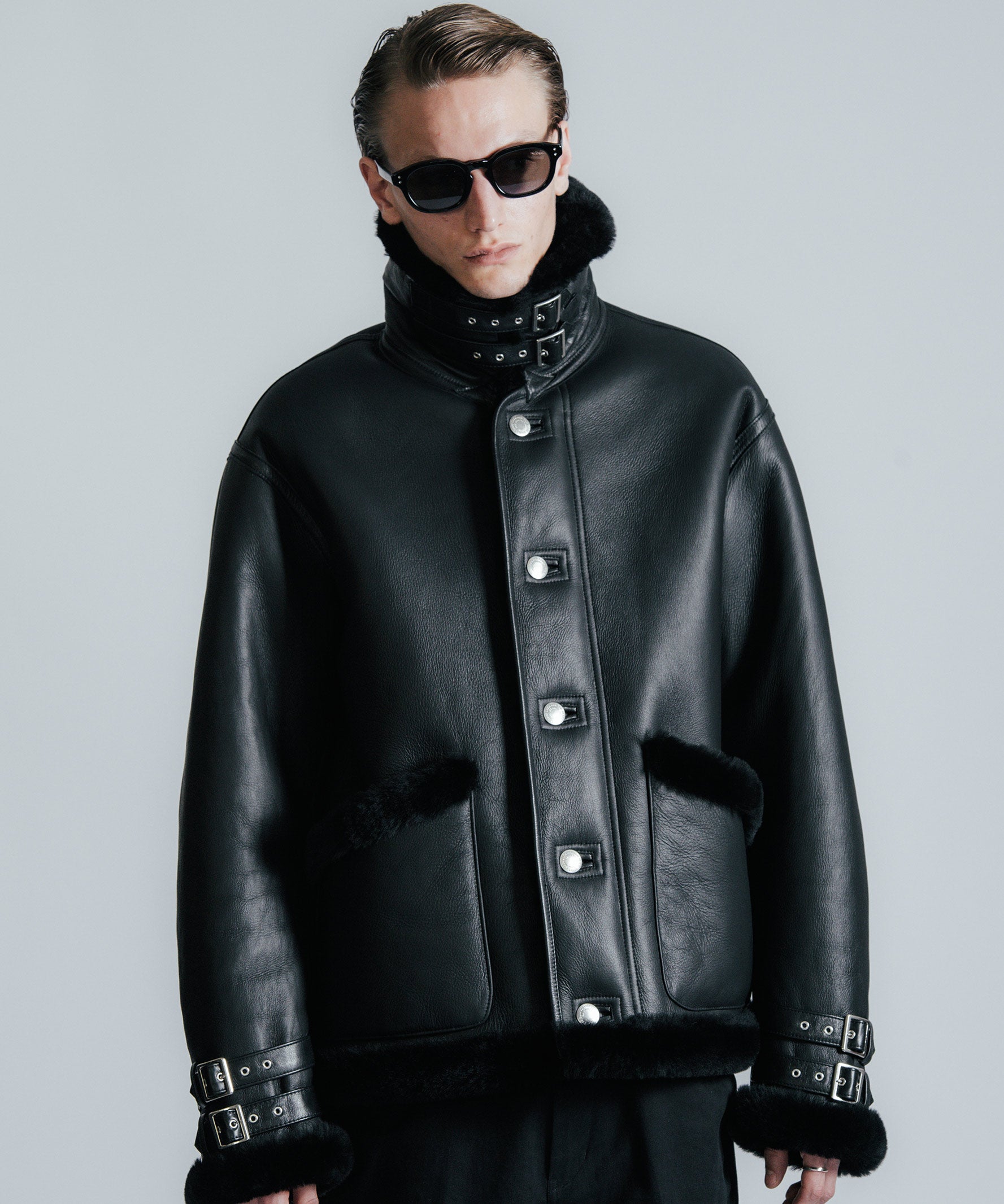 MOUTON LEATHER JACKET