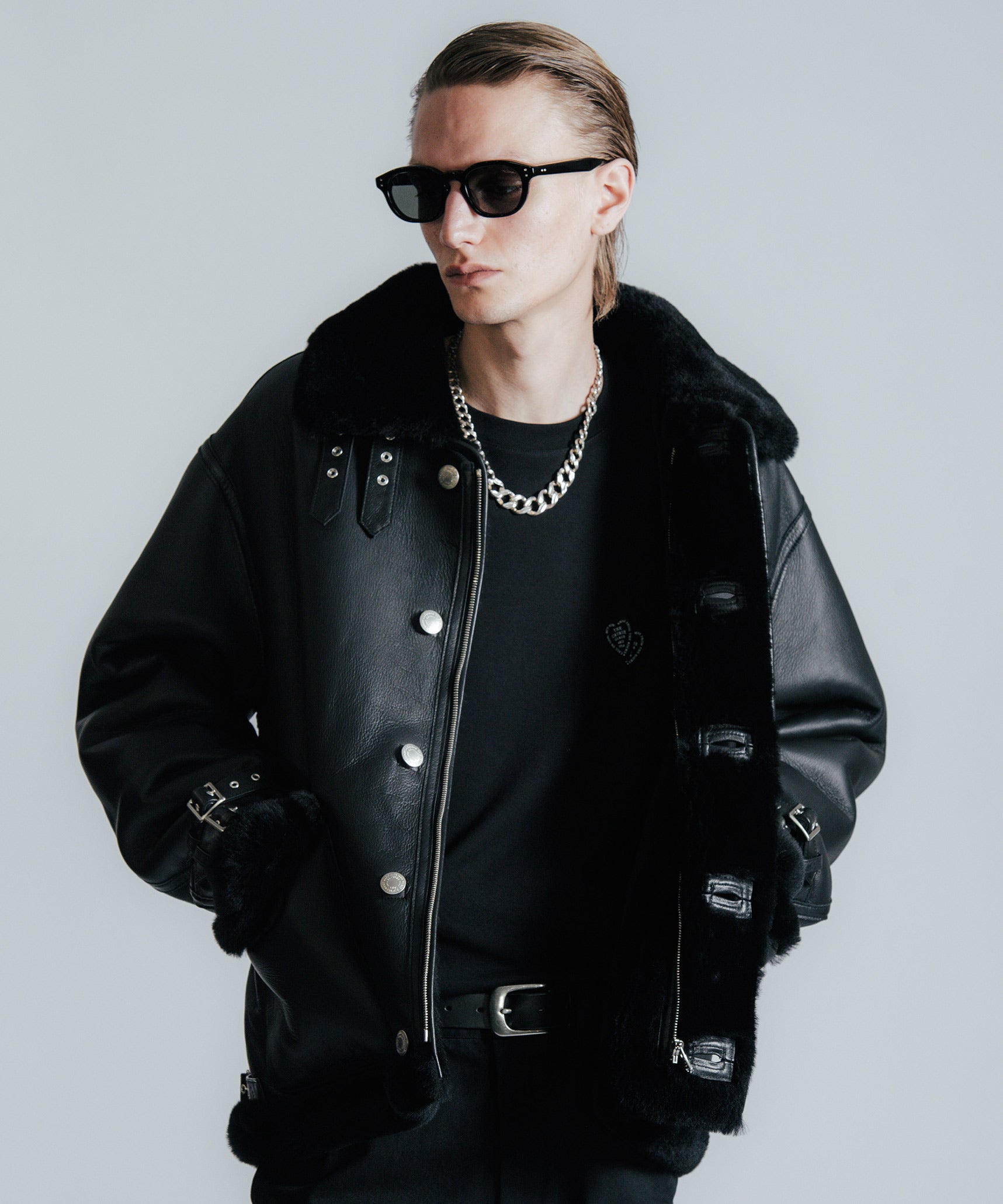 MOUTON LEATHER JACKET