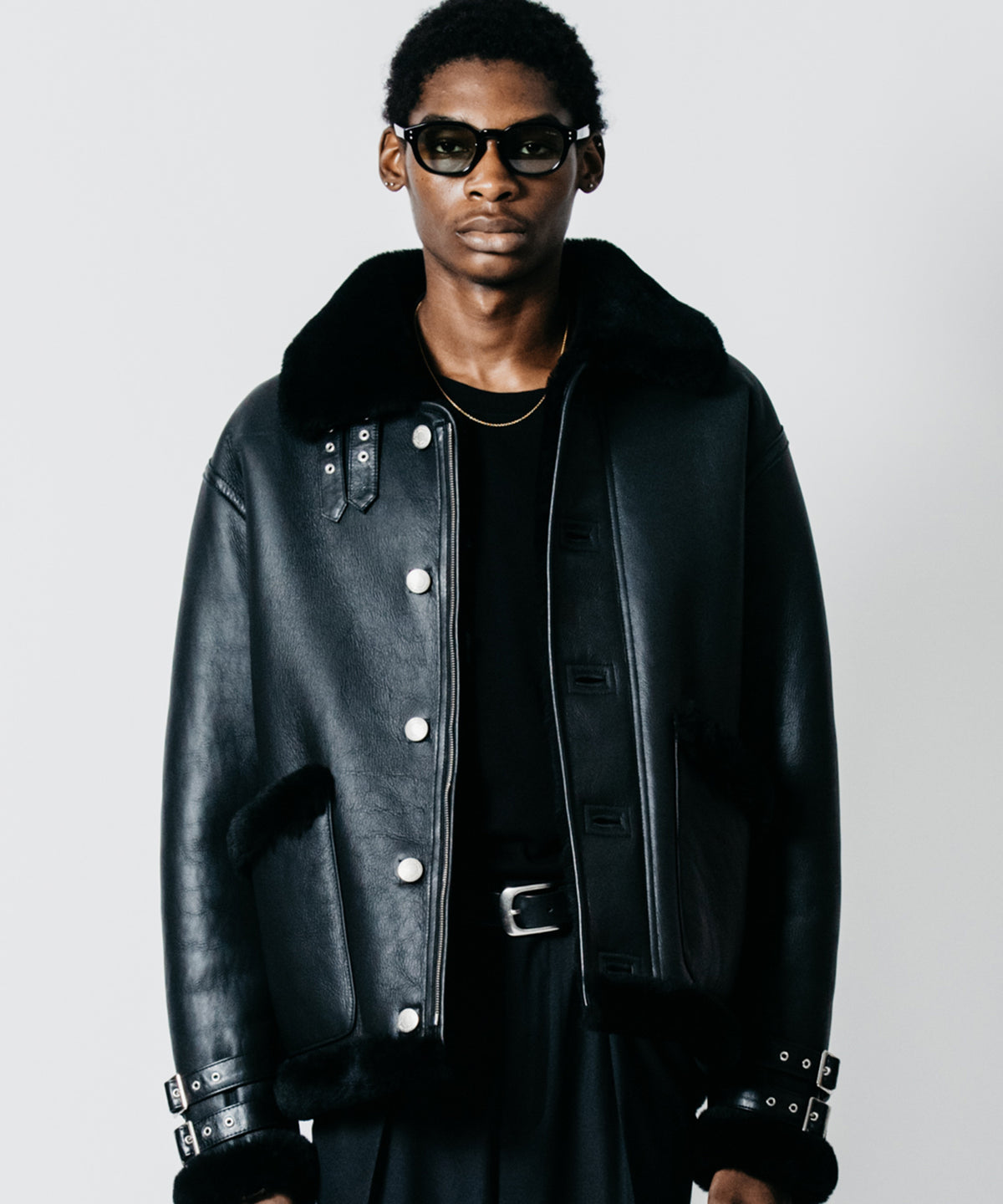 MOUTON LEATHER JACKET