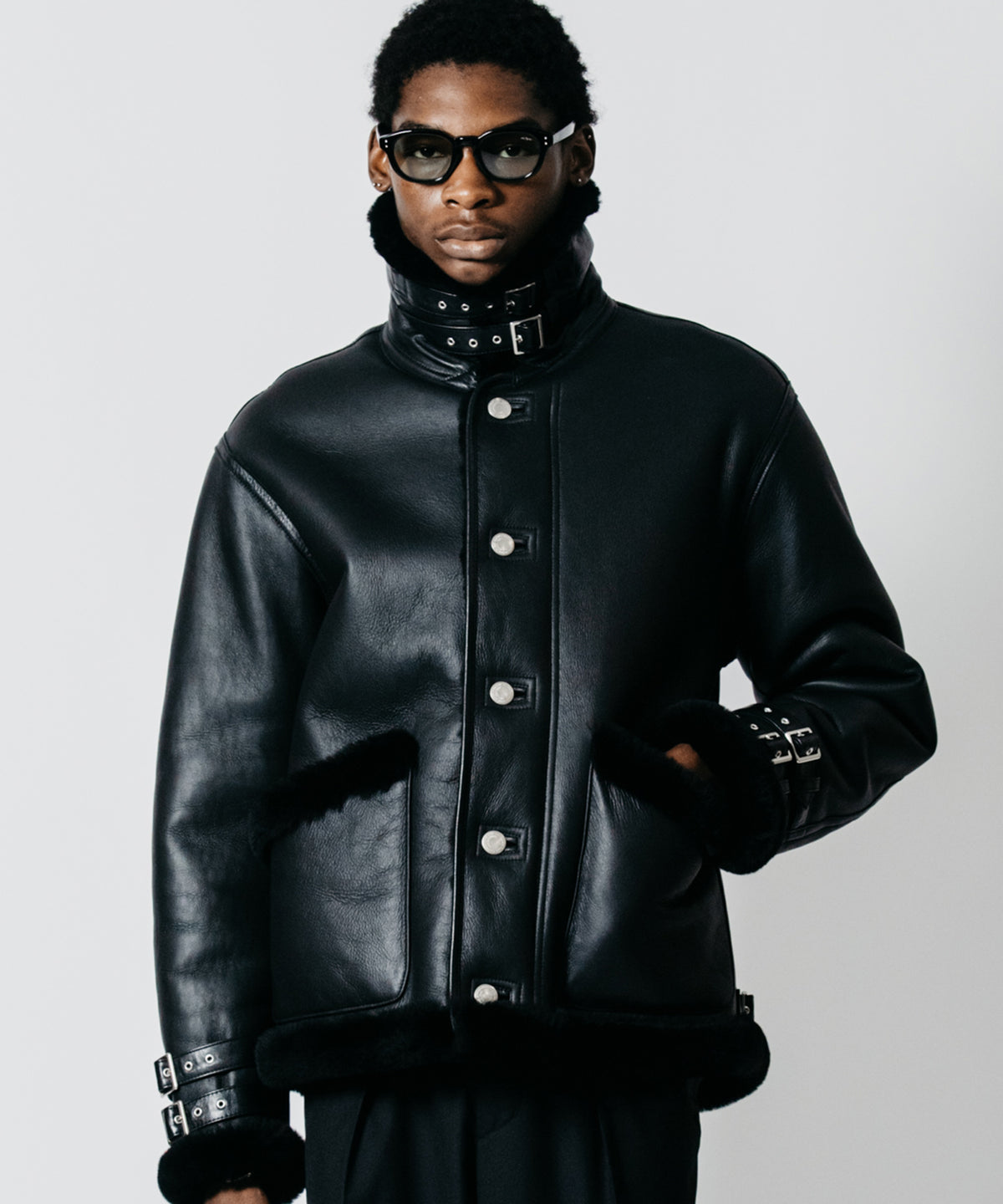 MOUTON LEATHER JACKET