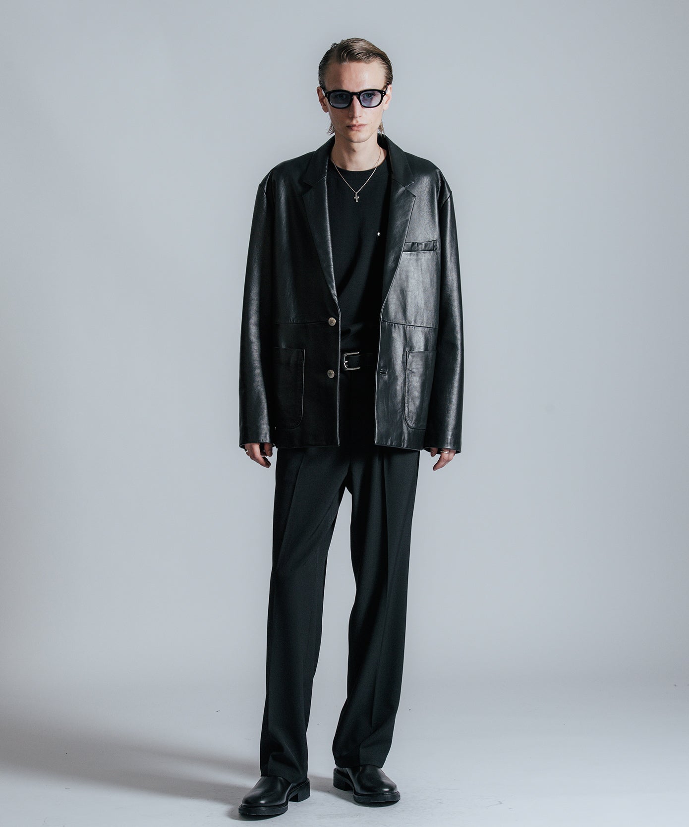 SPANISH LAMB LEATHER BLAZER