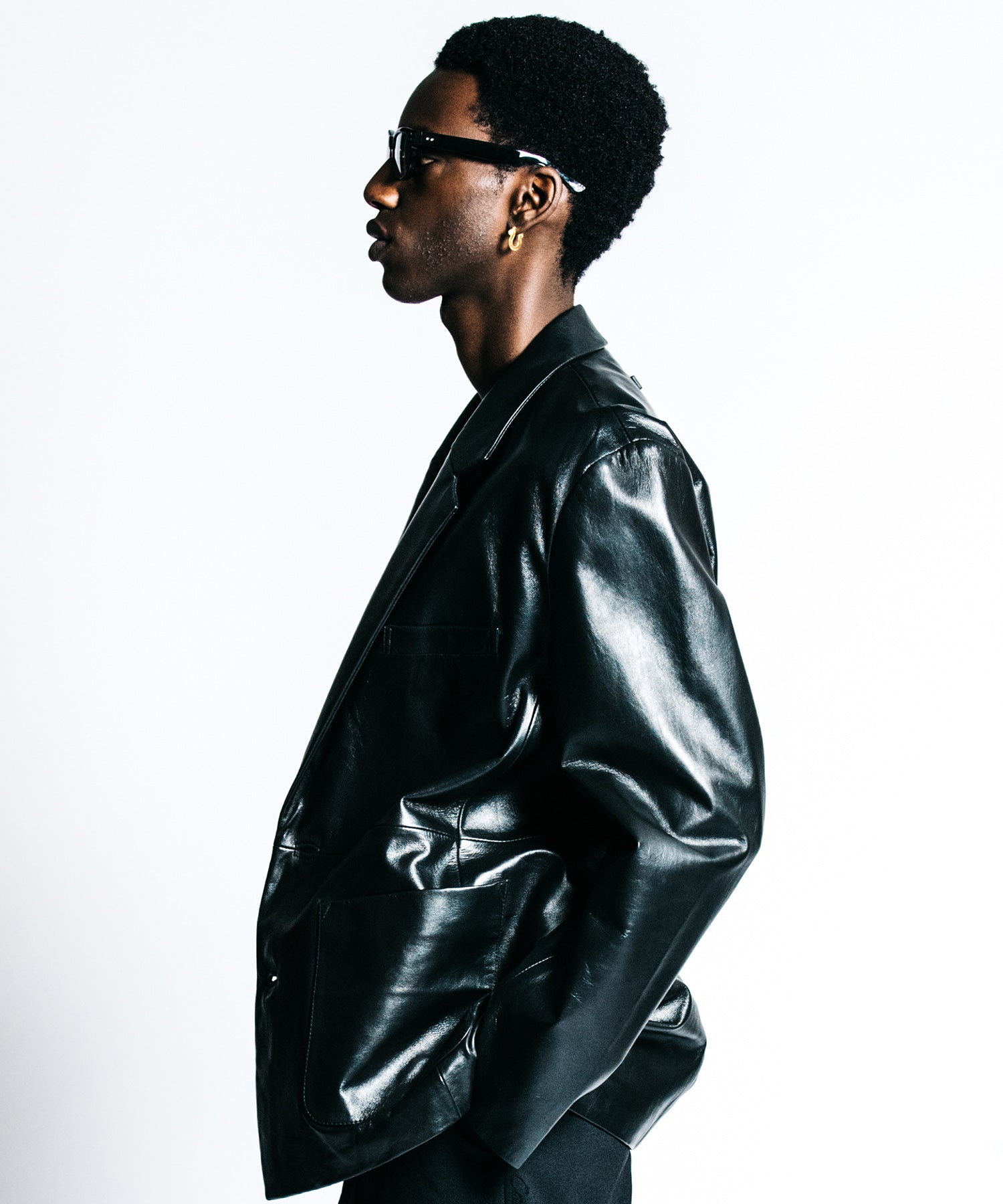 SPANISH LAMB LEATHER BLAZER