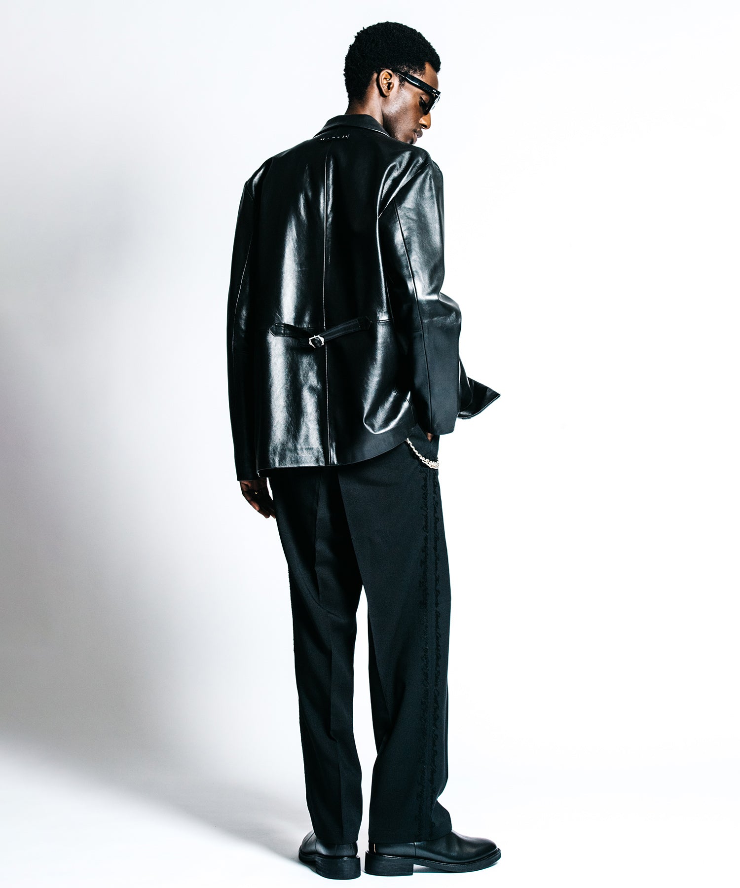 SPANISH LAMB LEATHER BLAZER