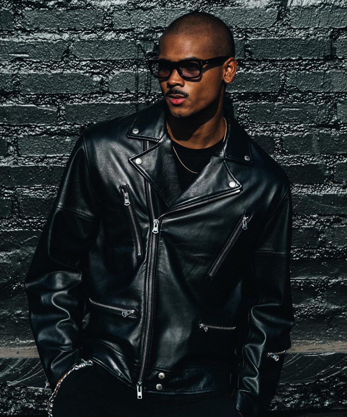 W BIKER SPANISH LAMB LEATHER JACKET