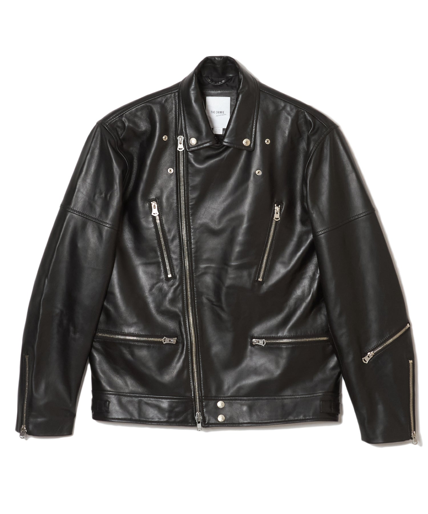 W BIKER SPANISH LAMB LEATHER JACKET