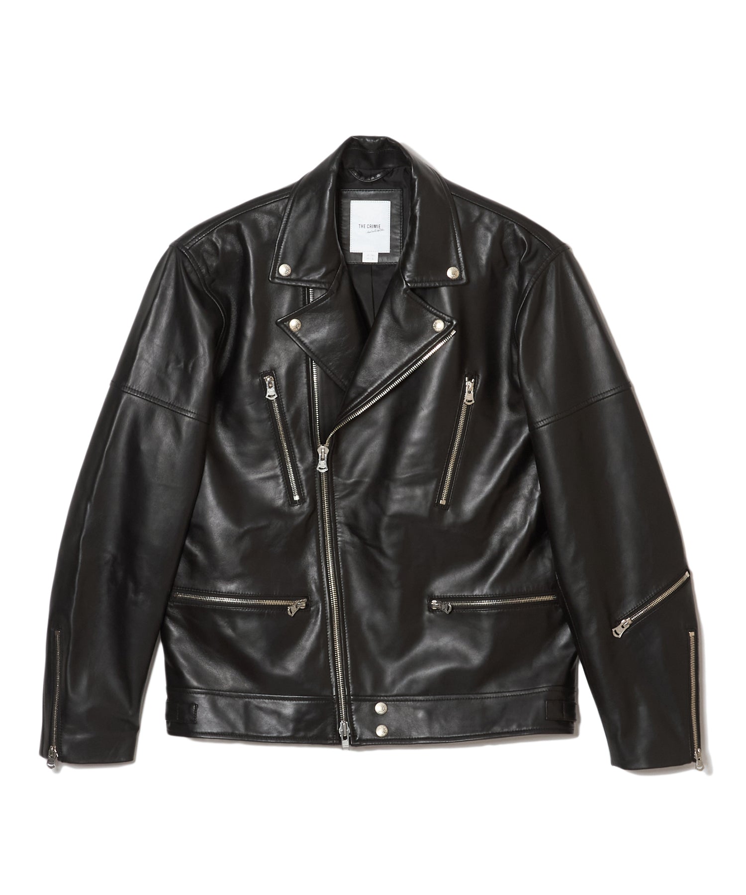 W BIKER SPANISH LAMB LEATHER JACKET