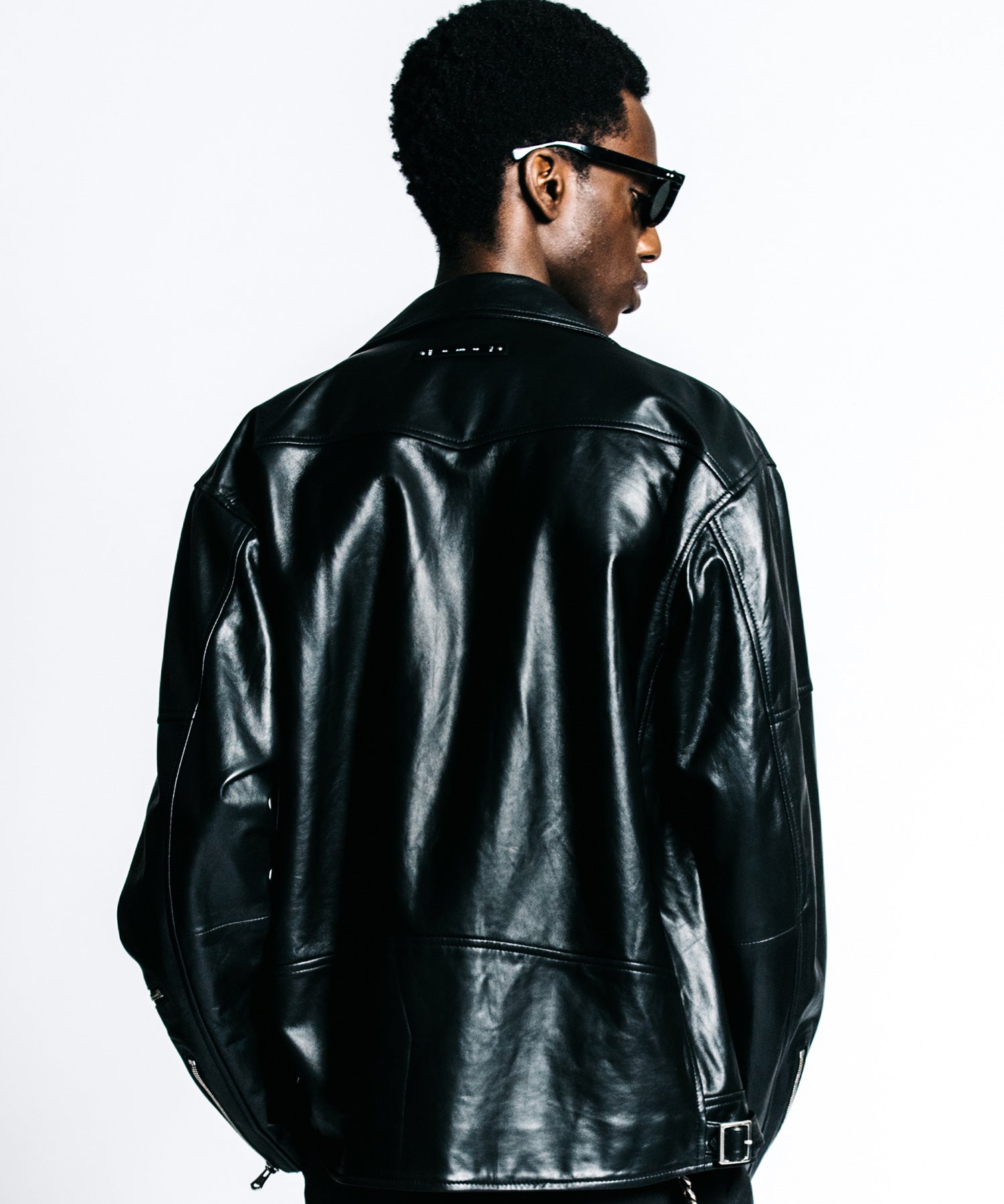 W BIKER SPANISH LAMB LEATHER JACKET