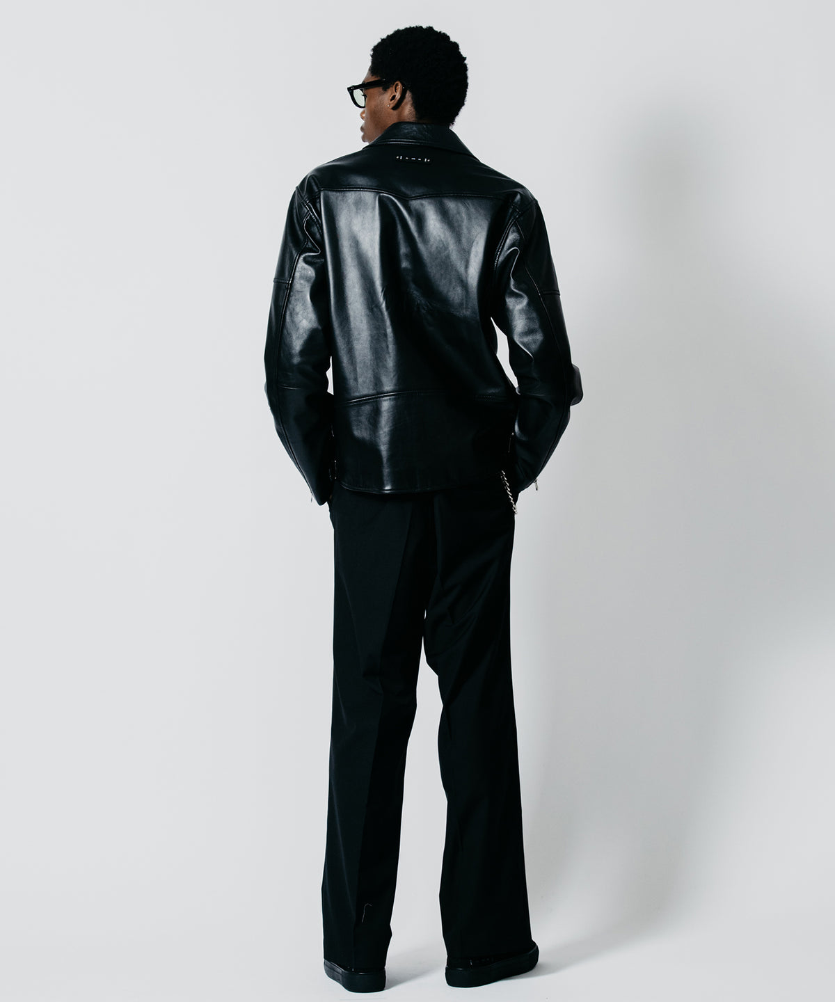 W BIKER SPANISH LAMB LEATHER JACKET