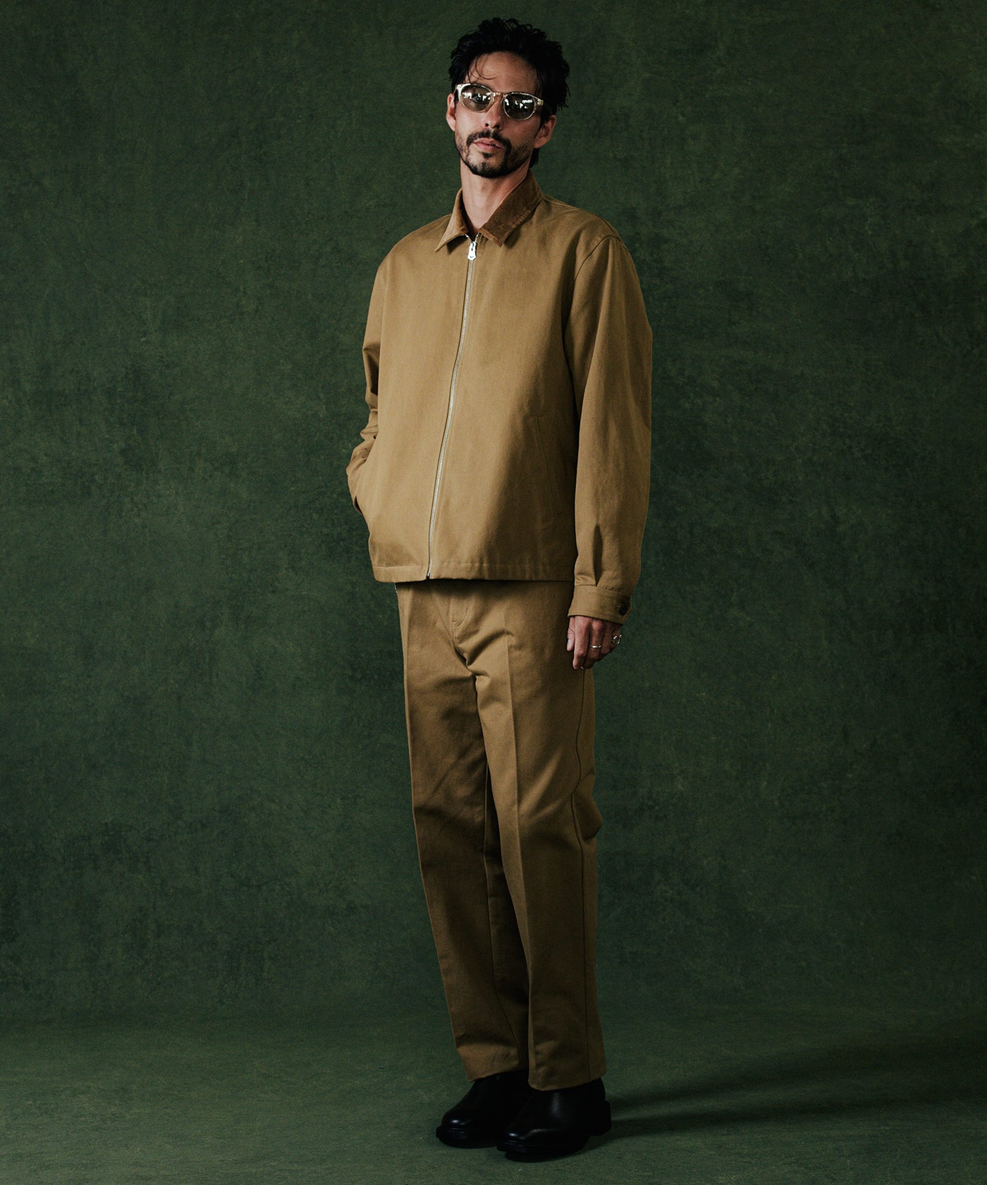 CHINO SWING TOP CORDUROY COLLAR JACKET