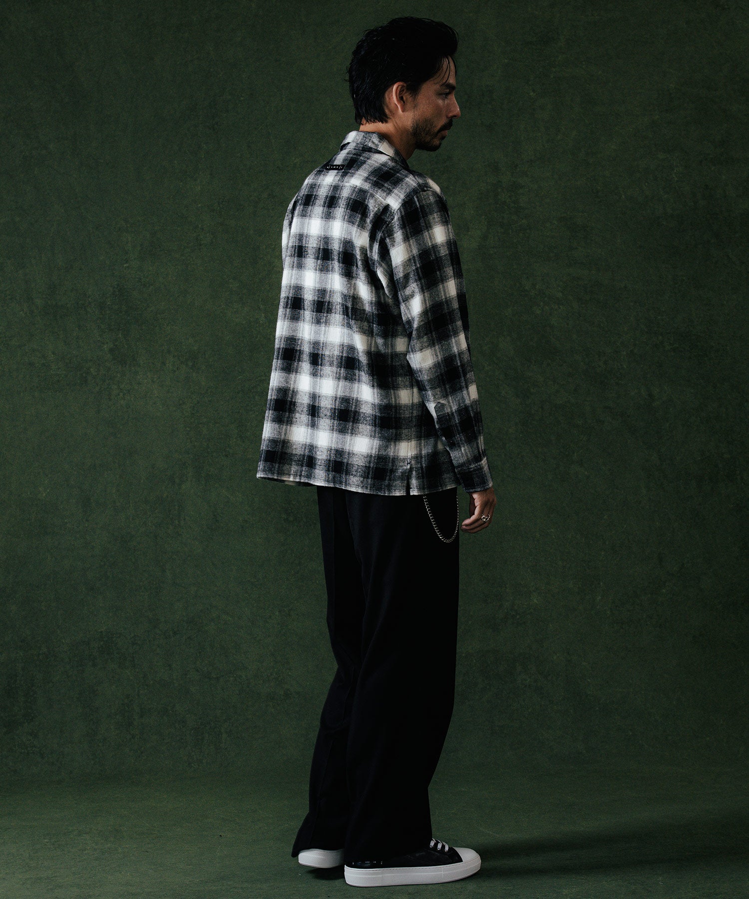 FLAP POCKET CHECK LONG SLEEVE SHIRT