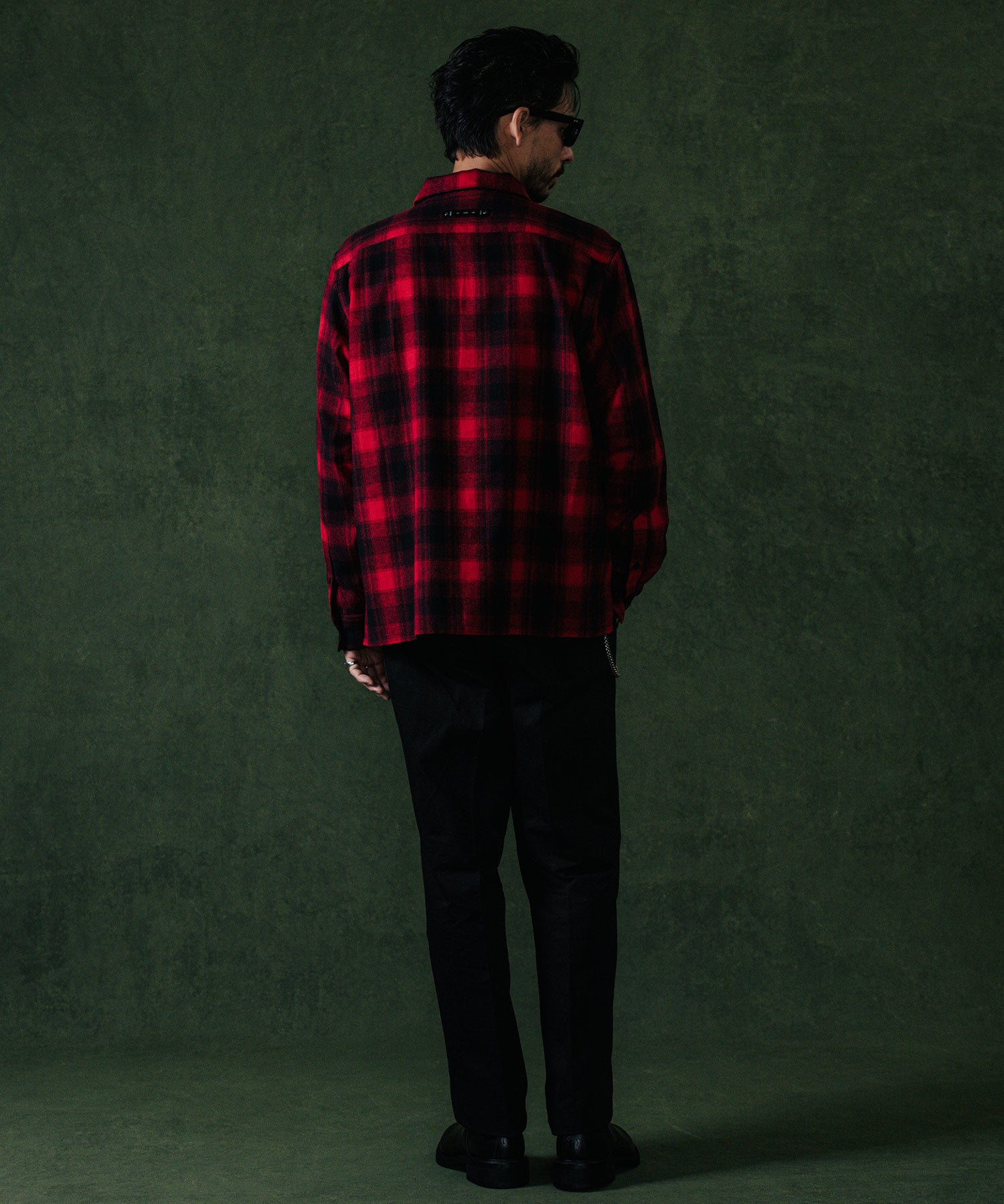 FLAP POCKET CHECK LONG SLEEVE SHIRT