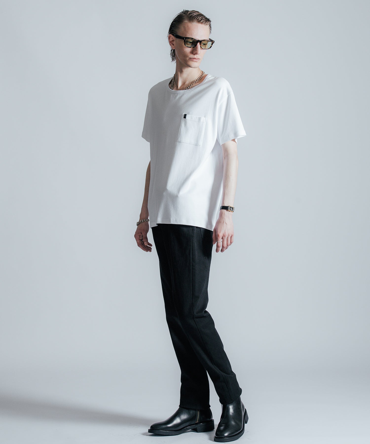 EDDIE SHORT LENGTH CREW NECK T SHIRT