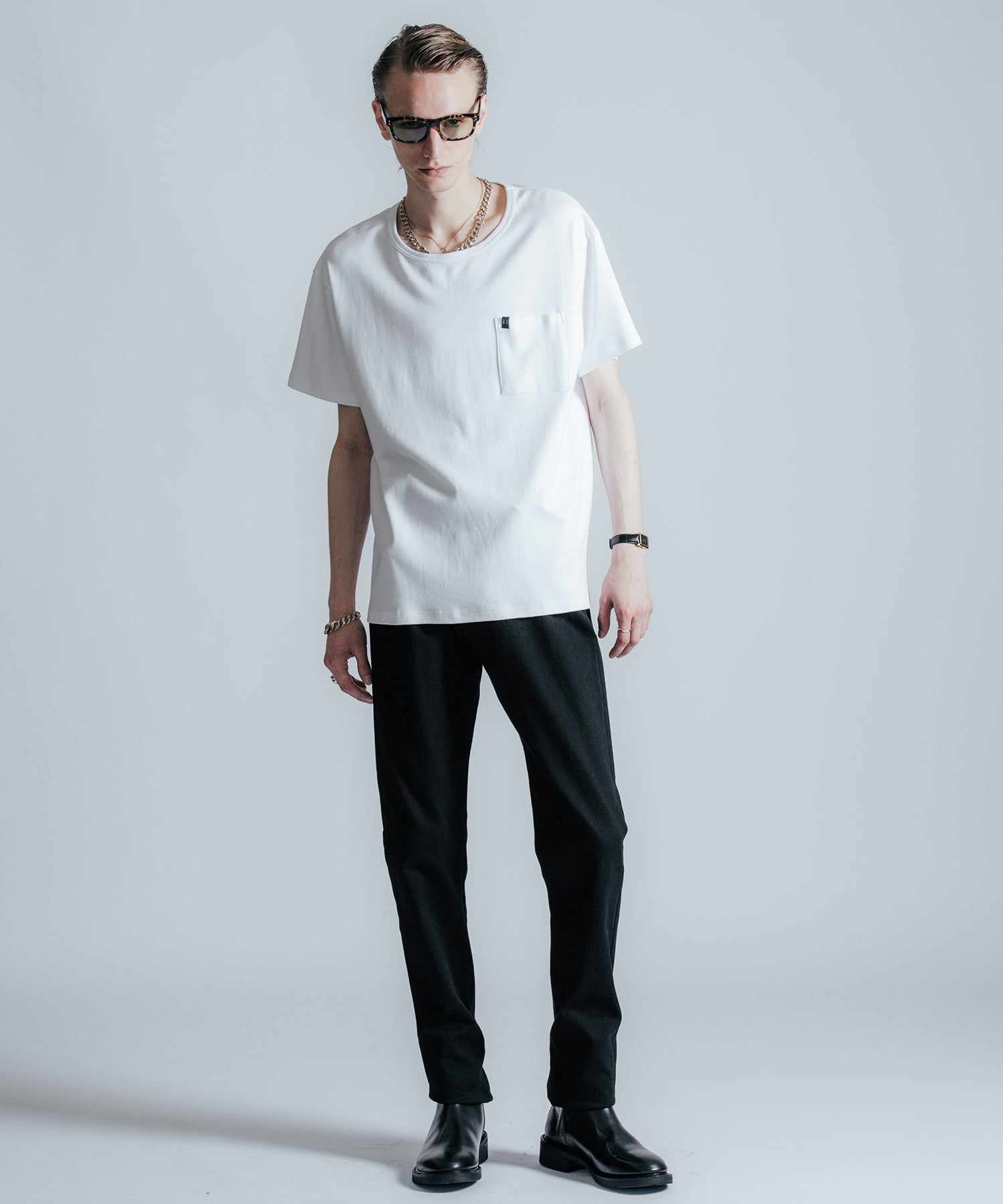 EDDIE SHORT LENGTH CREW NECK T SHIRT