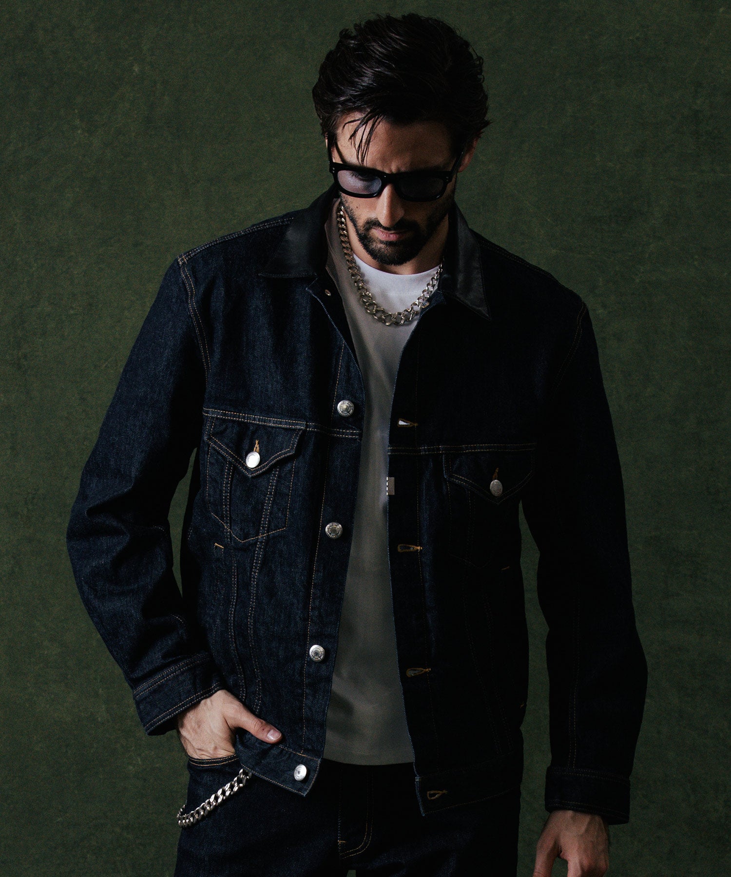 BORN FREE SELVEDGE STRETCH DENIM JACKET