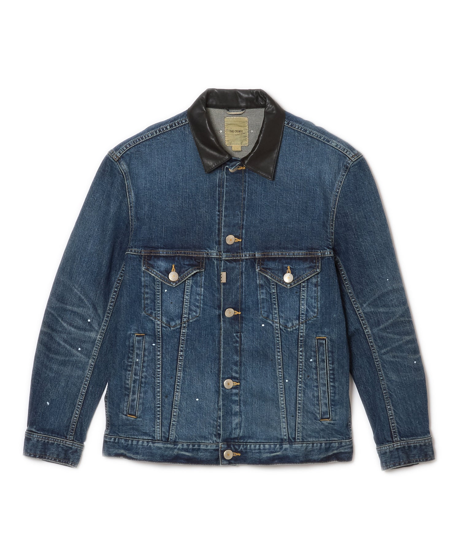 BORN FREE GARAGE USED SELVEDGE STRETCH DENIM JACKET