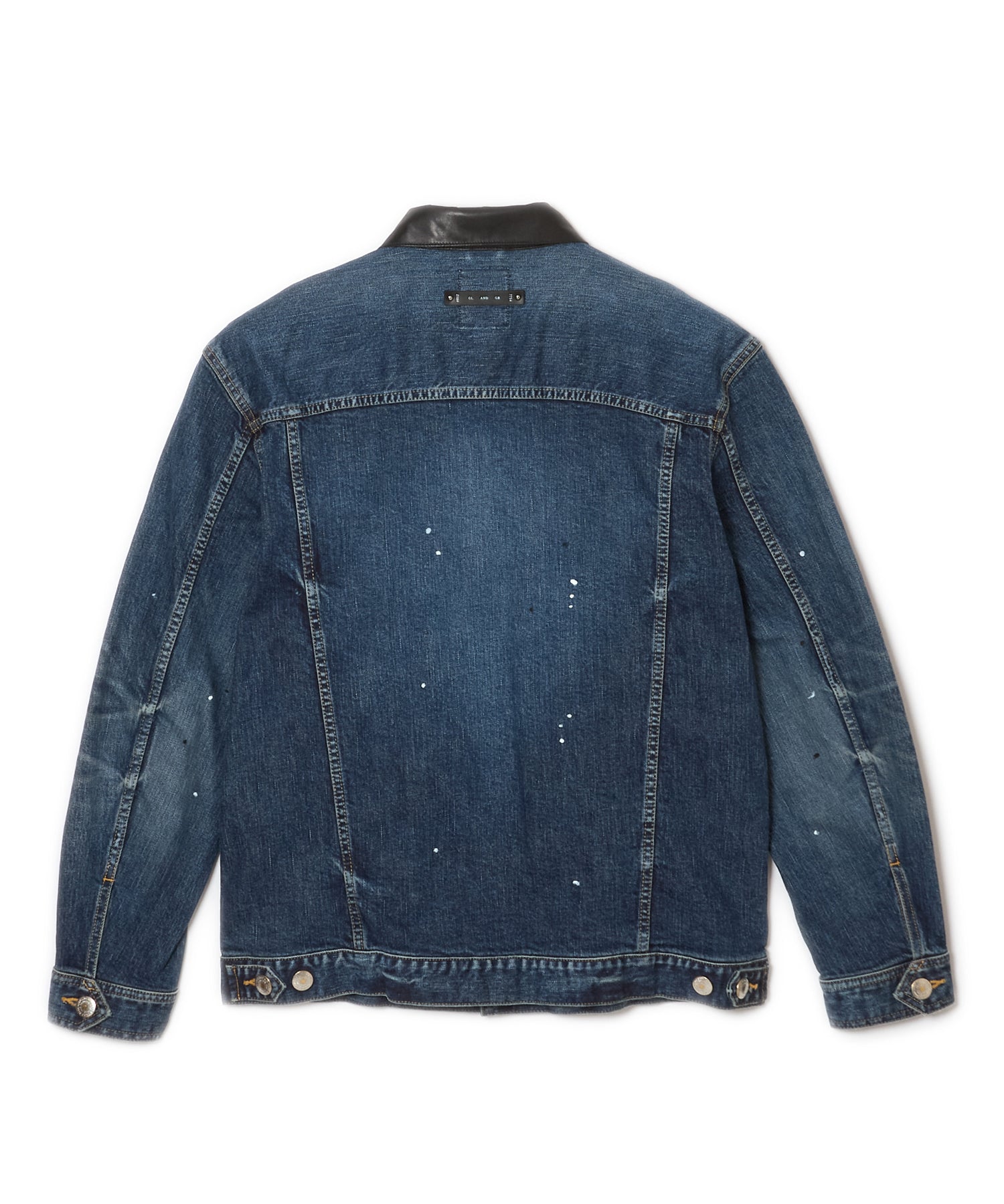 BORN FREE GARAGE USED SELVEDGE STRETCH DENIM JACKET