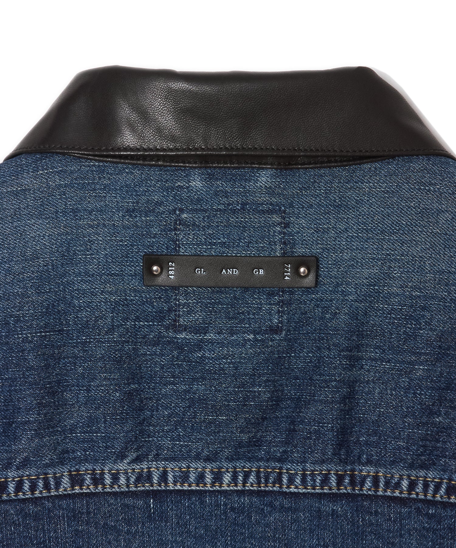 BORN FREE GARAGE USED SELVEDGE STRETCH DENIM JACKET