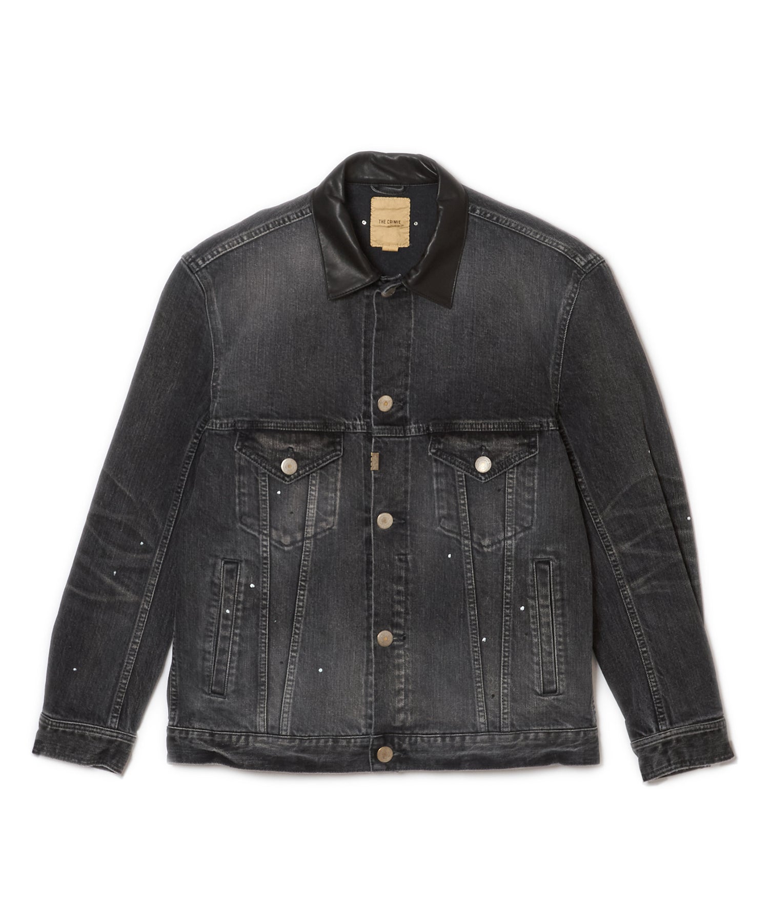 BORN FREE GARAGE USED SELVEDGE STRETCH DENIM JACKET