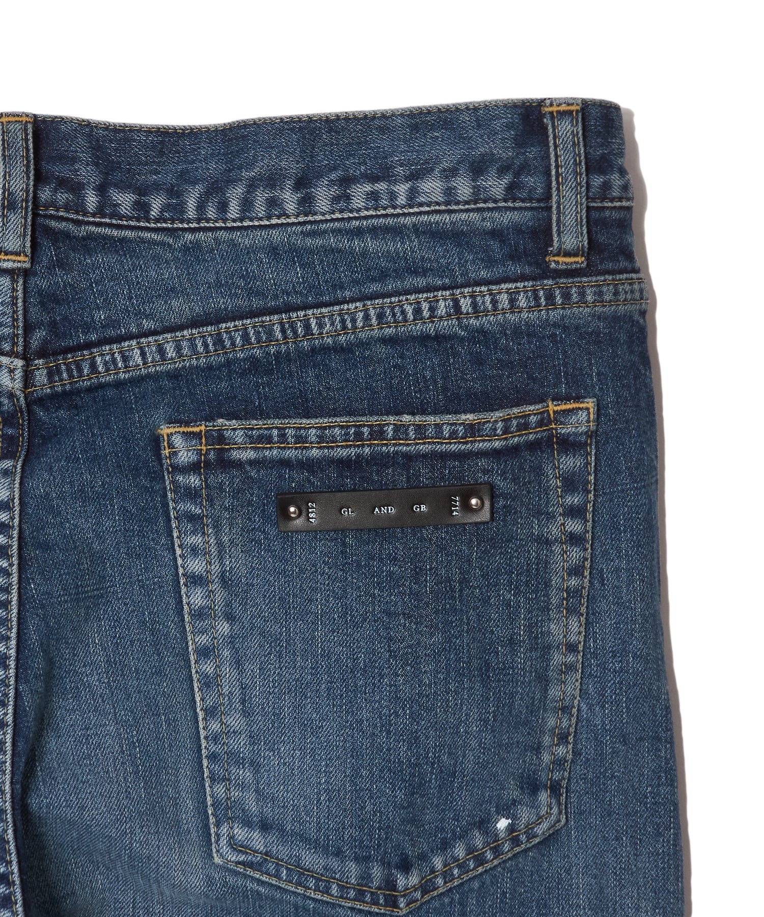 BORN FREE GARAGE USED SELVEDGE STRETCH JEANS