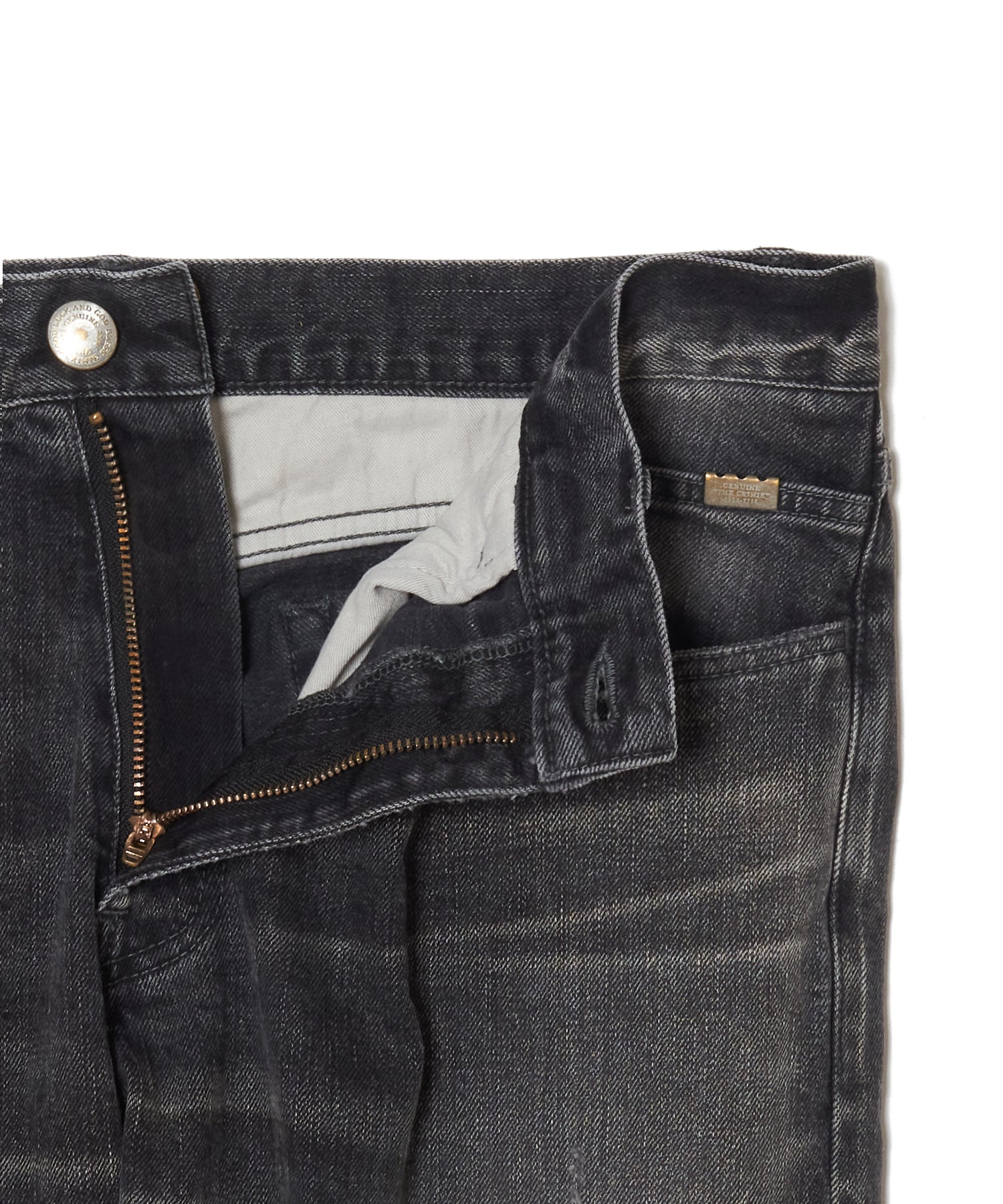 BORN FREE GARAGE USED SELVEDGE STRETCH JEANS