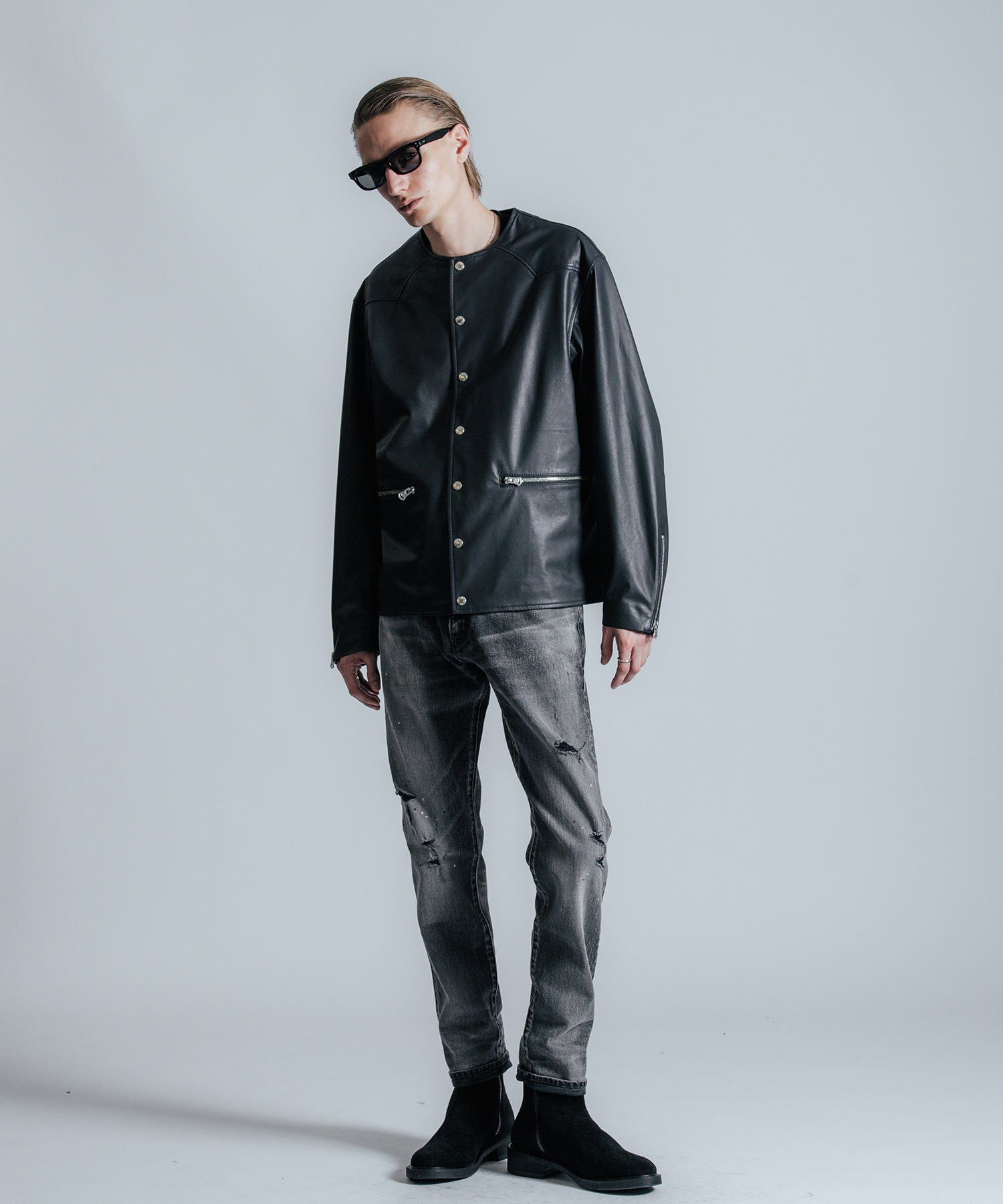 BORN FREE 2 REGULAR STYLE GARAGE USED SELVEDGE STRETCH JEANS