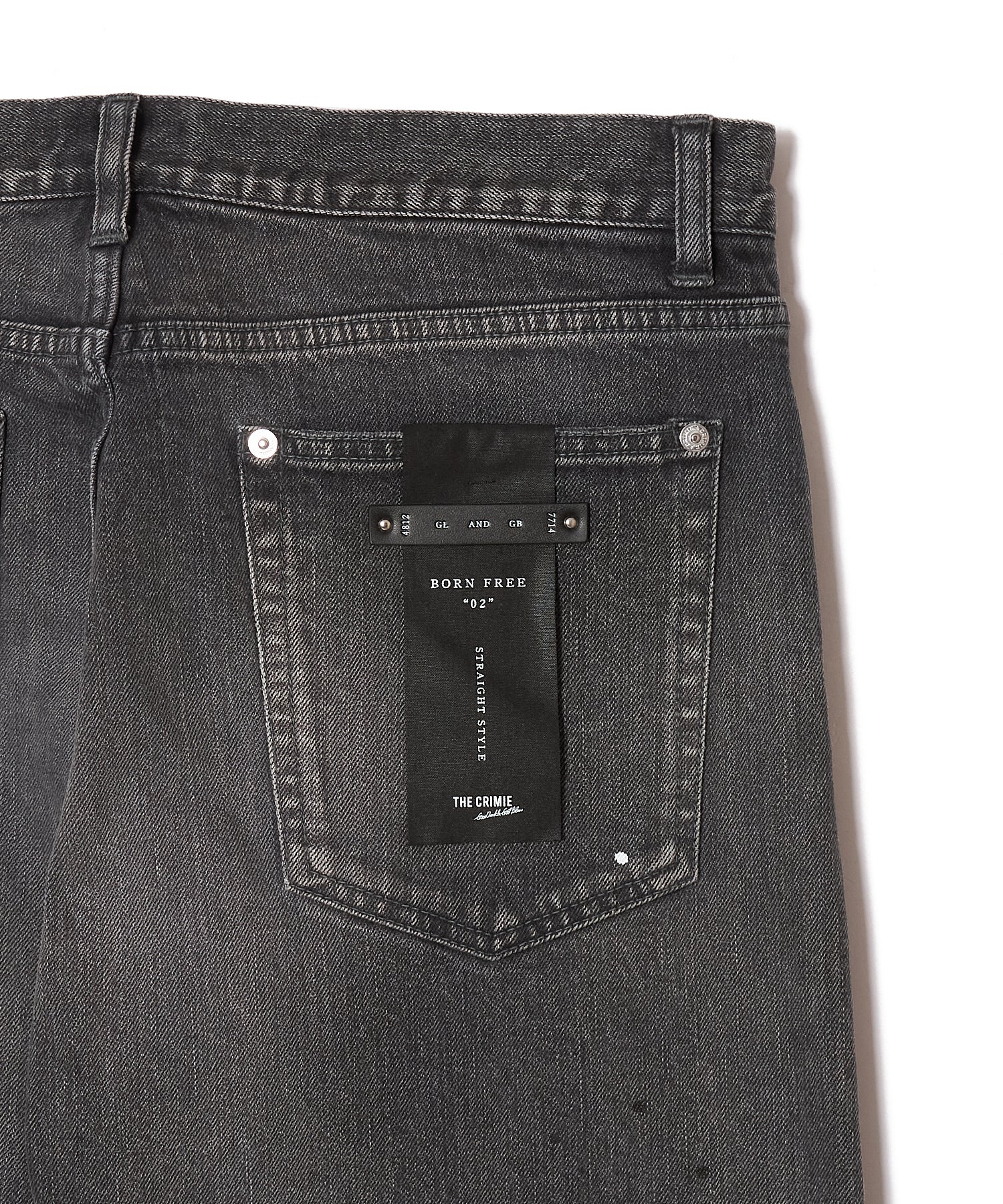 BORN FREE 2 REGULAR STYLE GARAGE USED SELVEDGE STRETCH JEANS
