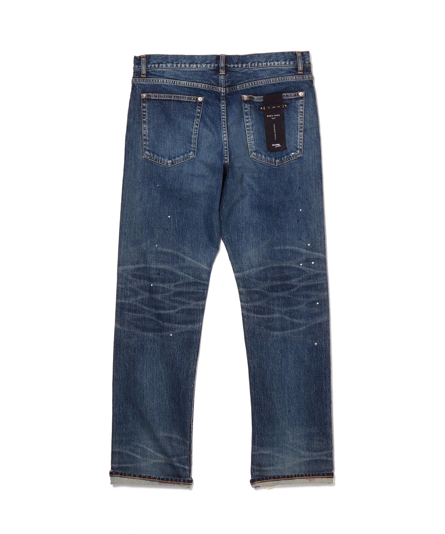 BORN FREE 2 REGULAR STYLE GARAGE USED SELVEDGE STRETCH JEANS