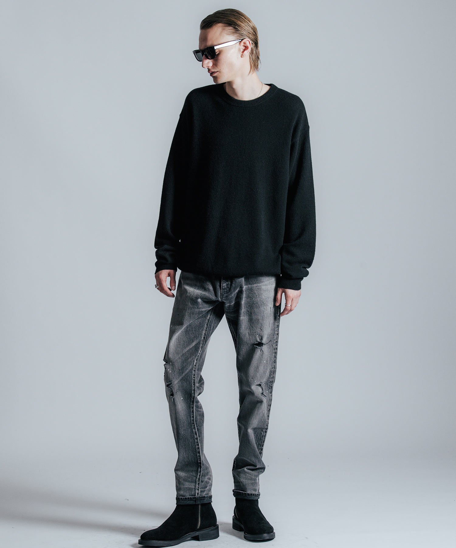 YAK CREW NECK KNIT SWEATER