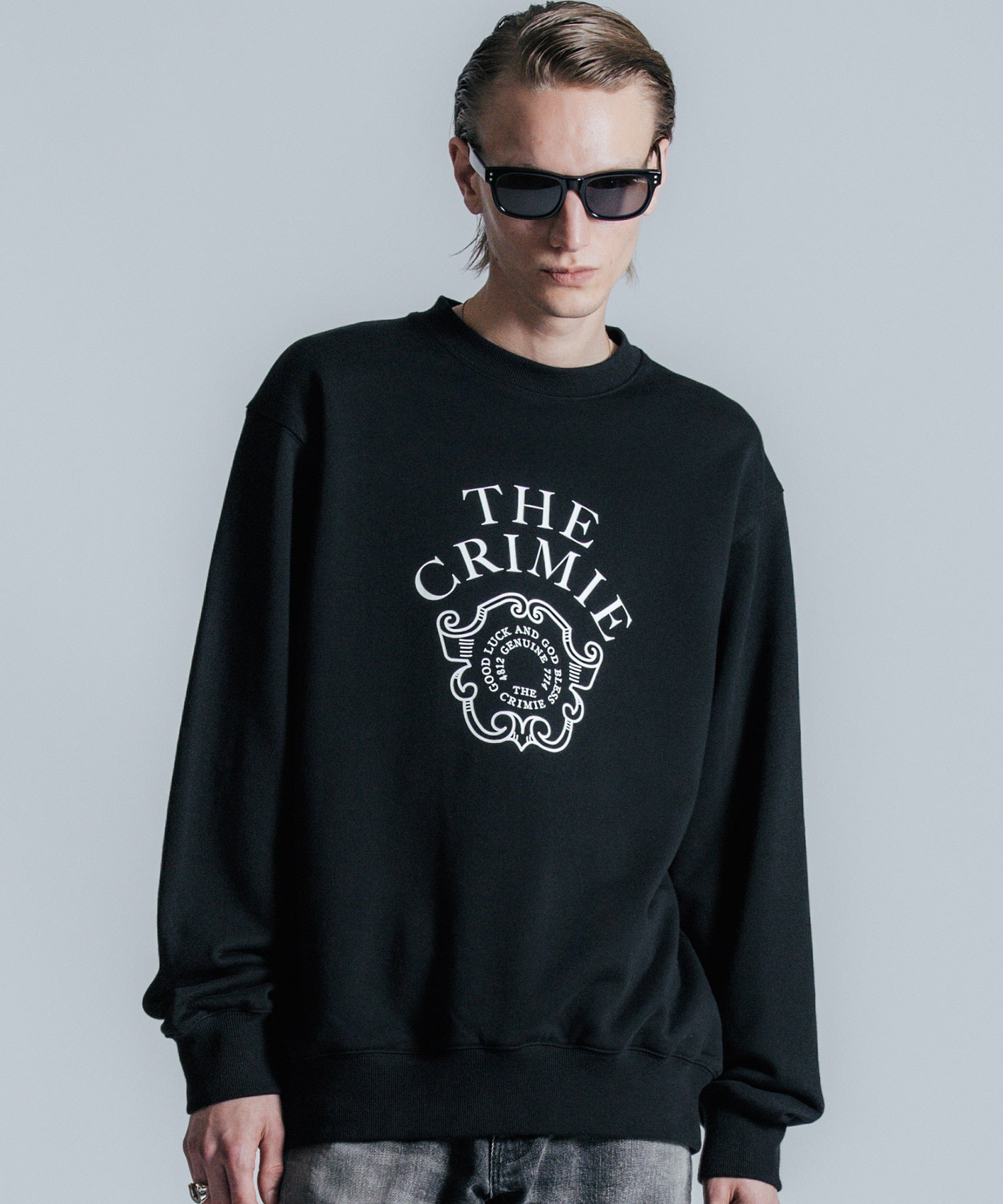 EMBLEM LOGO CREW NECK SWEAT