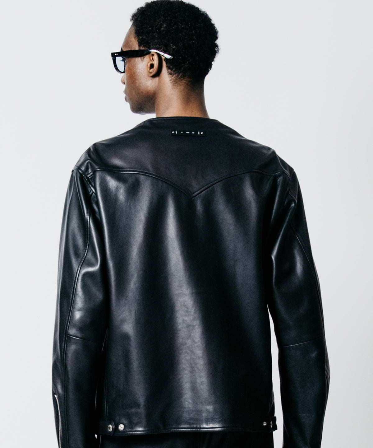 LAMB LEATHER RIDERS CARDIGAN