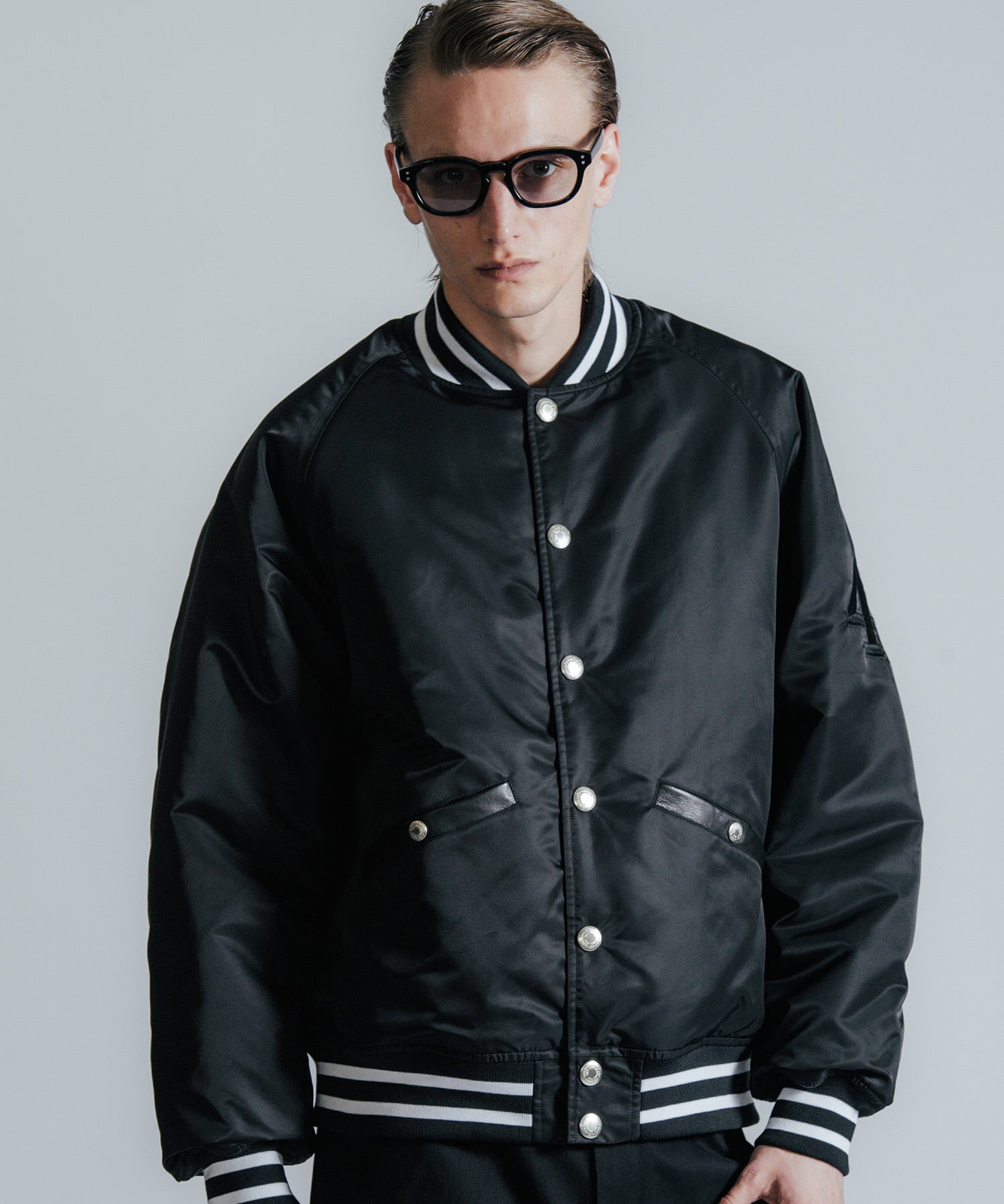 NYLON STADIUM BOMBER JACKET