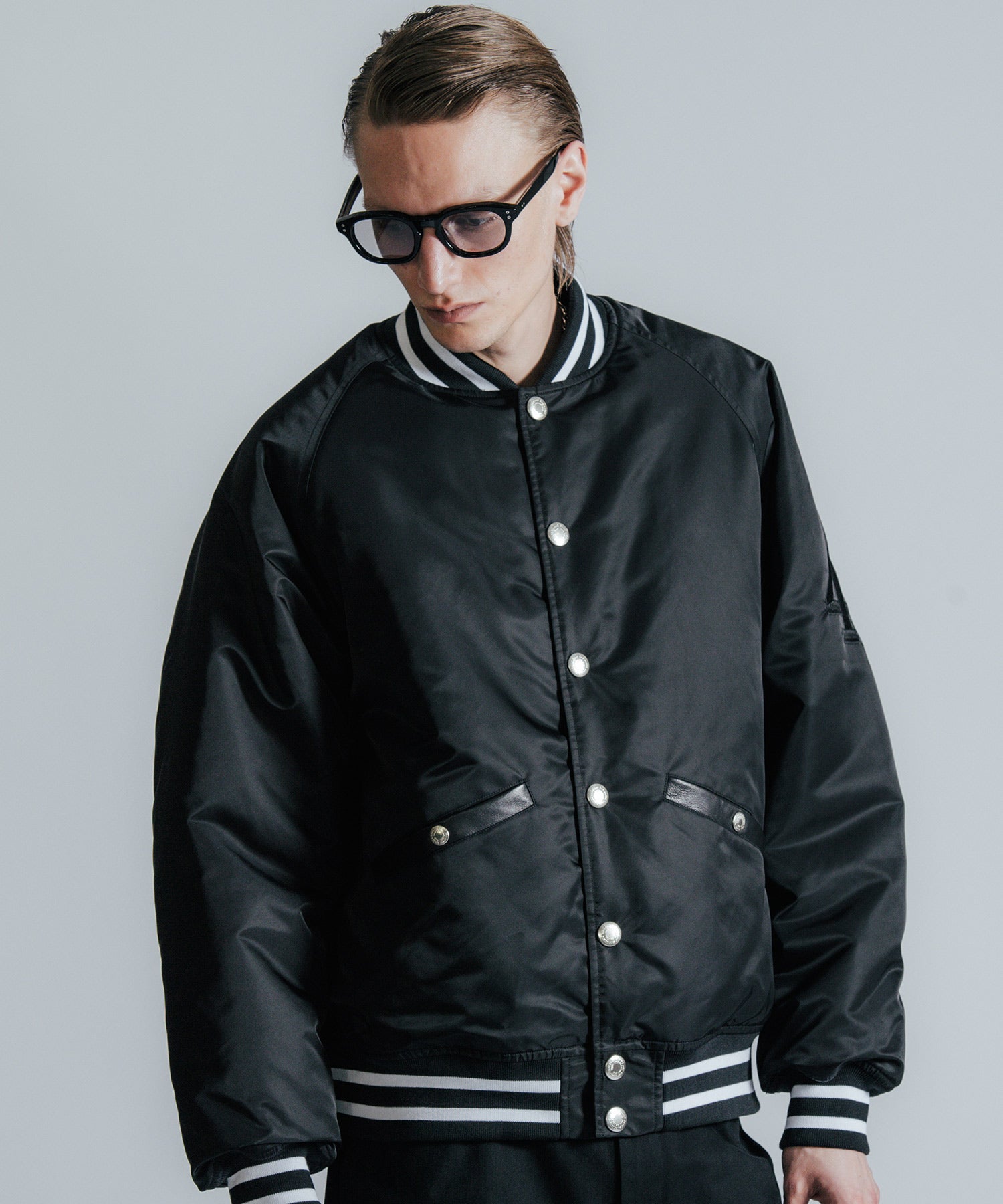 NYLON STADIUM BOMBER JACKET