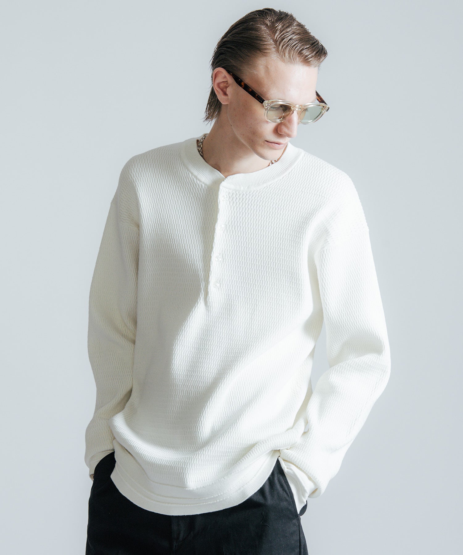 HENRY NECK THERMAL LONG SLEEVE