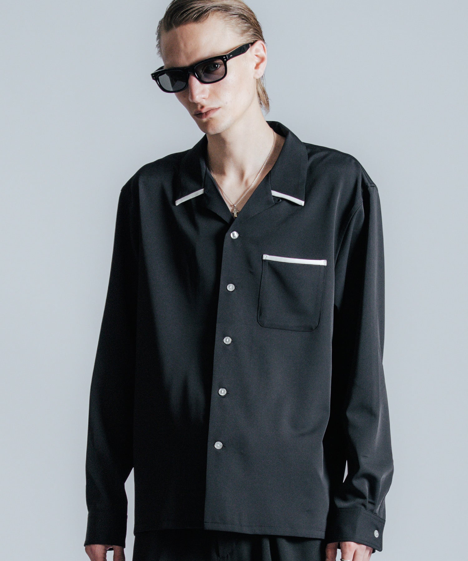 BICOLOR OPEN SHIRT