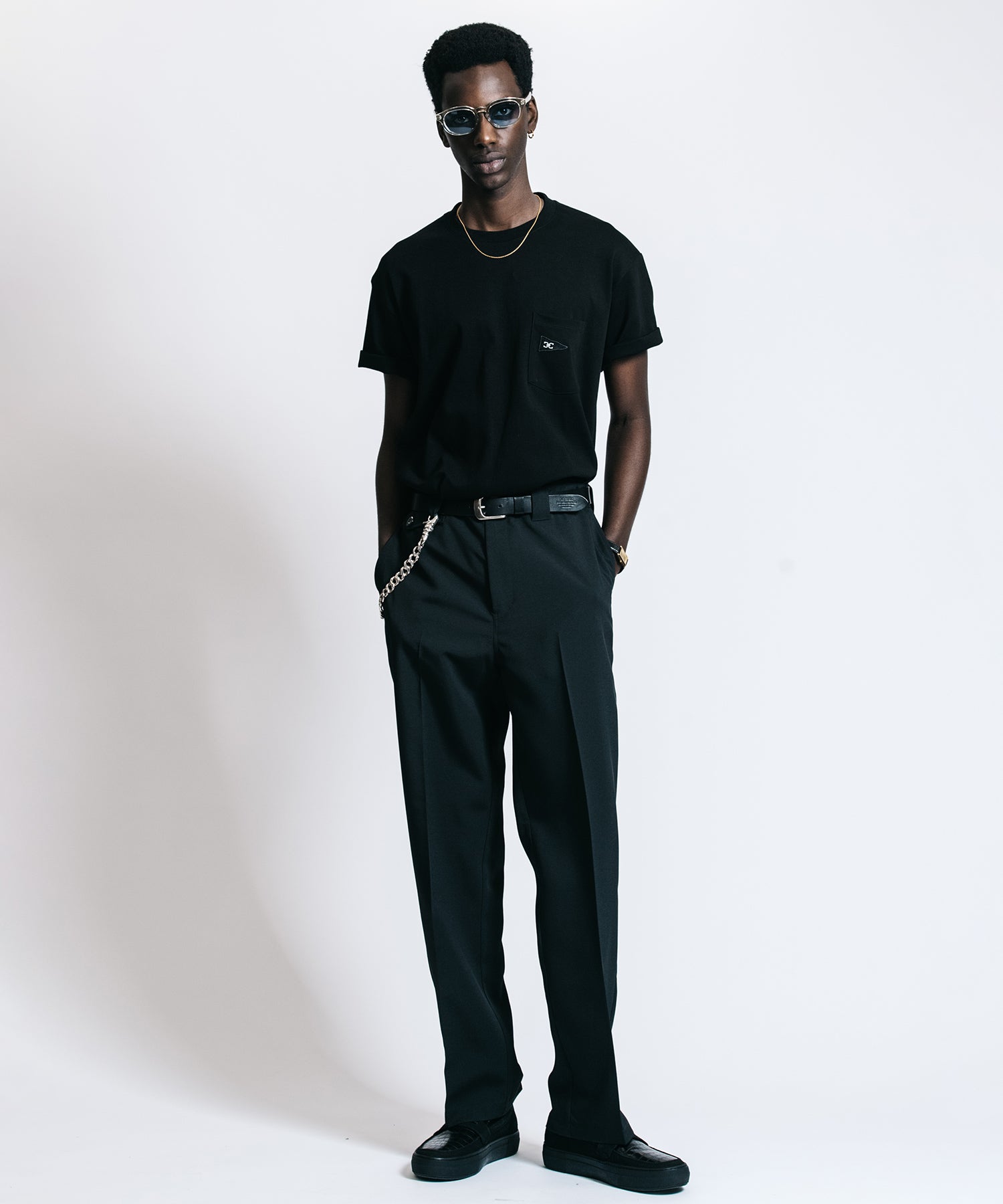 FLAG LOGO POCKET T SHIRT