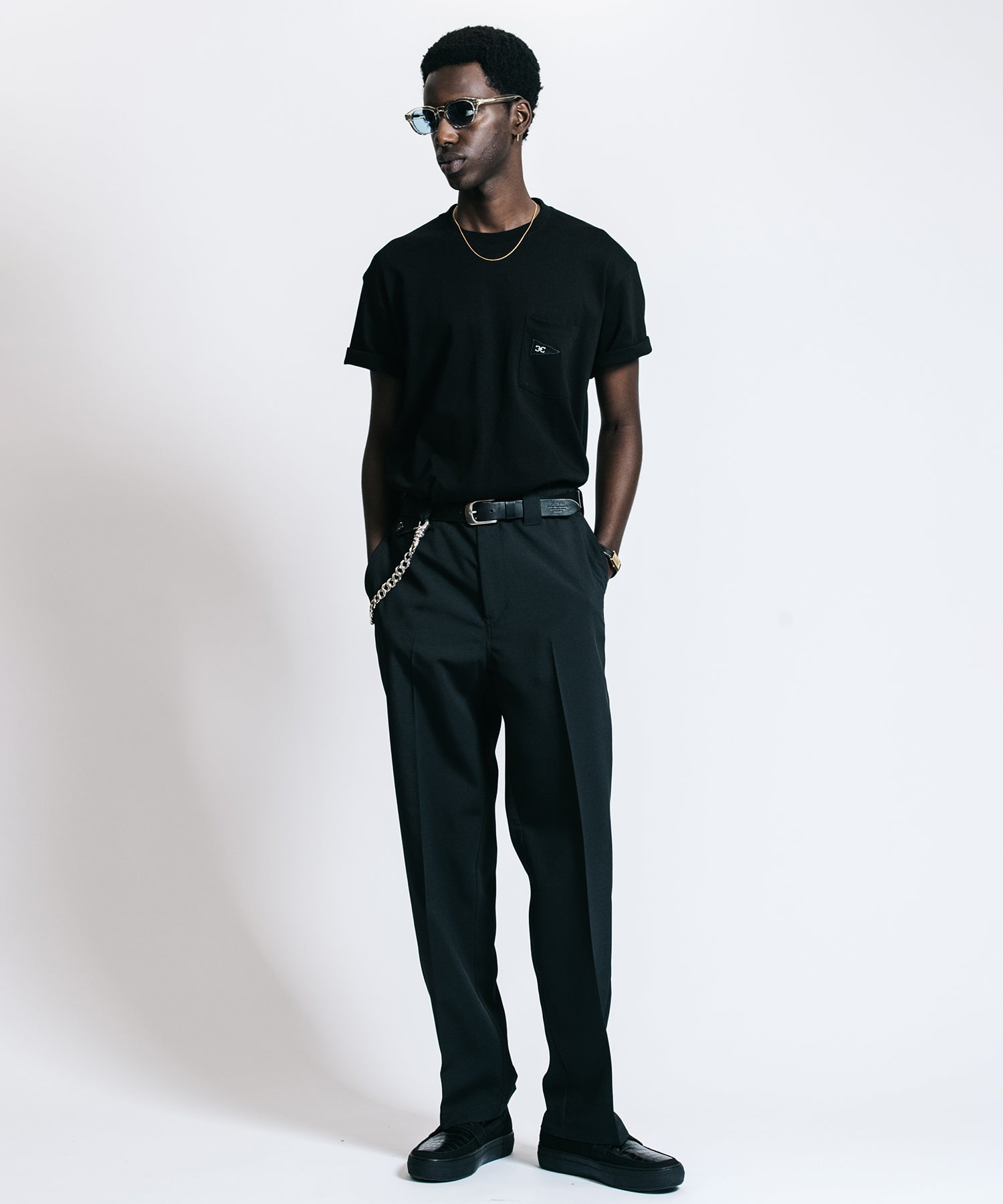 FLAG LOGO POCKET T SHIRT