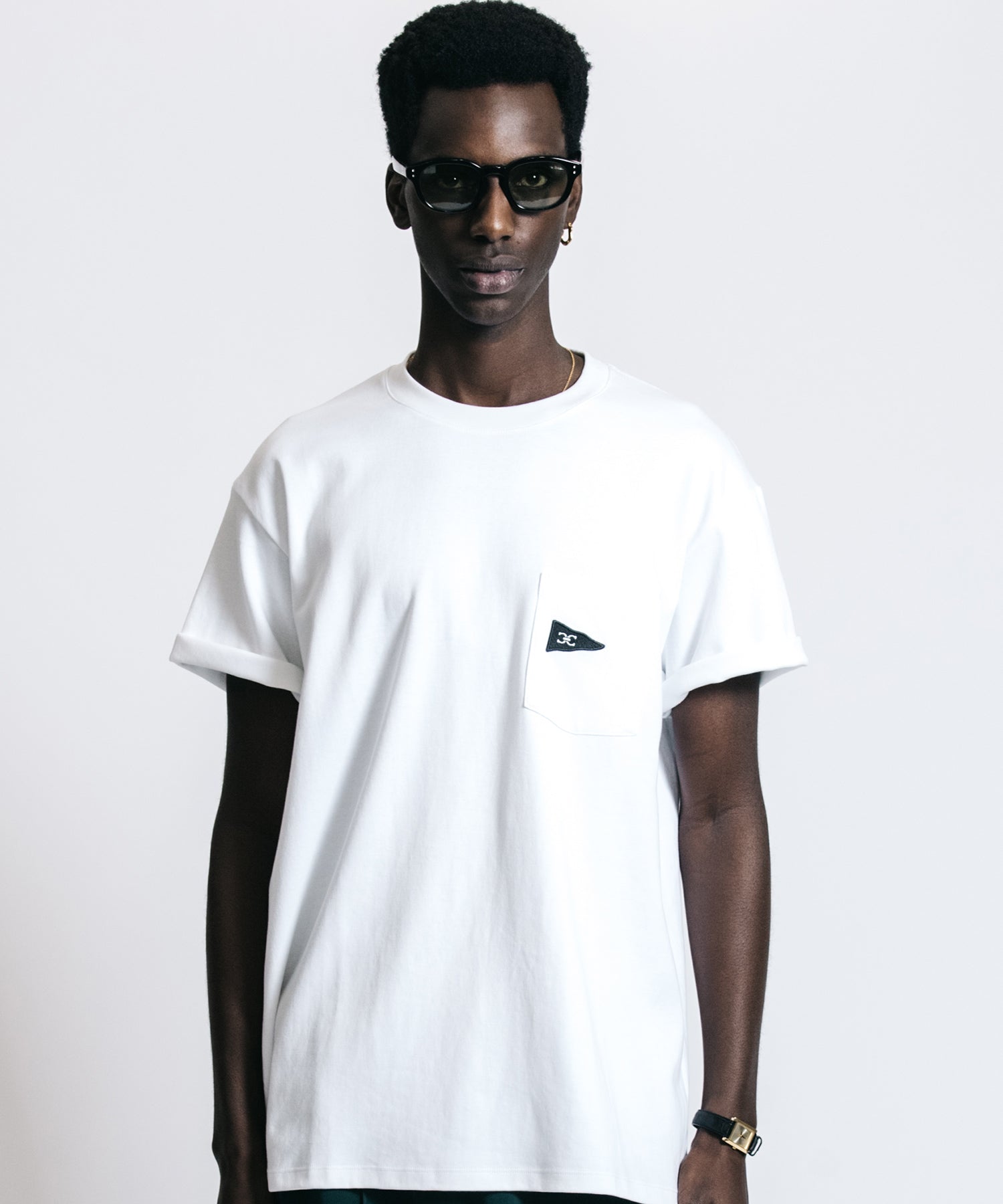 FLAG LOGO POCKET T SHIRT